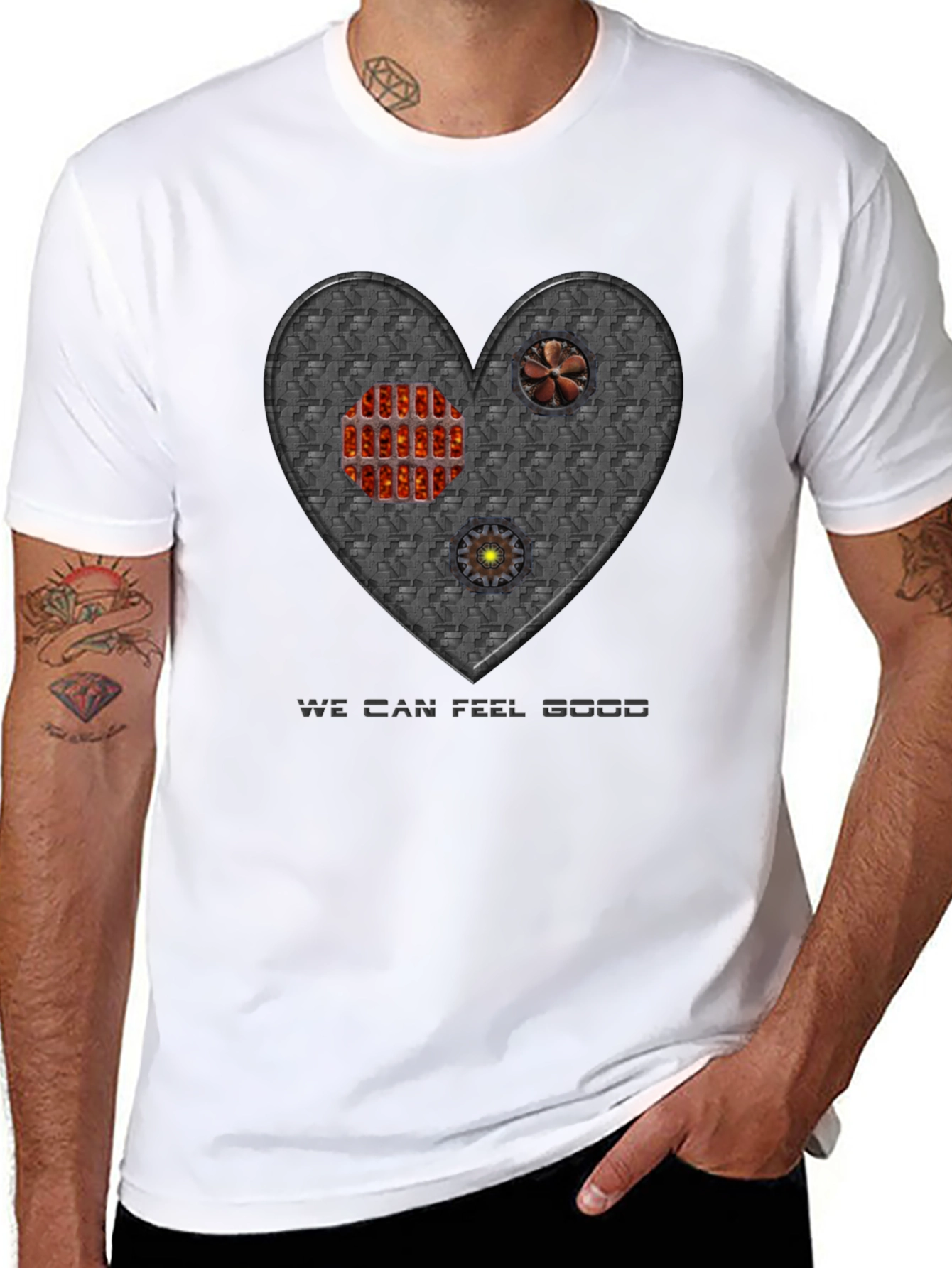 Steampunk Heart T-Shirt - Feel Good