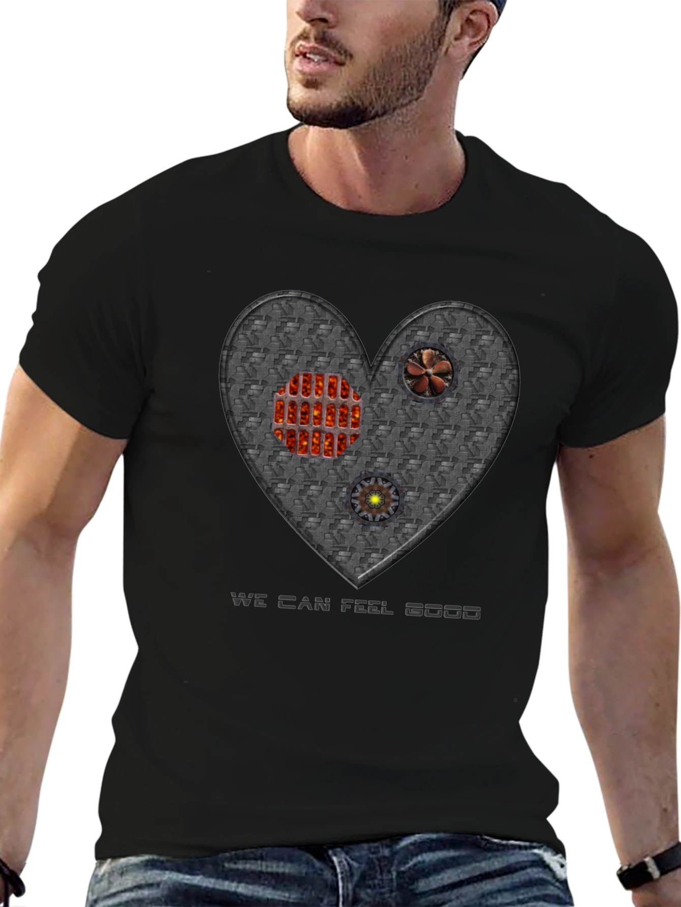Steampunk Heart T-Shirt - Feel Good