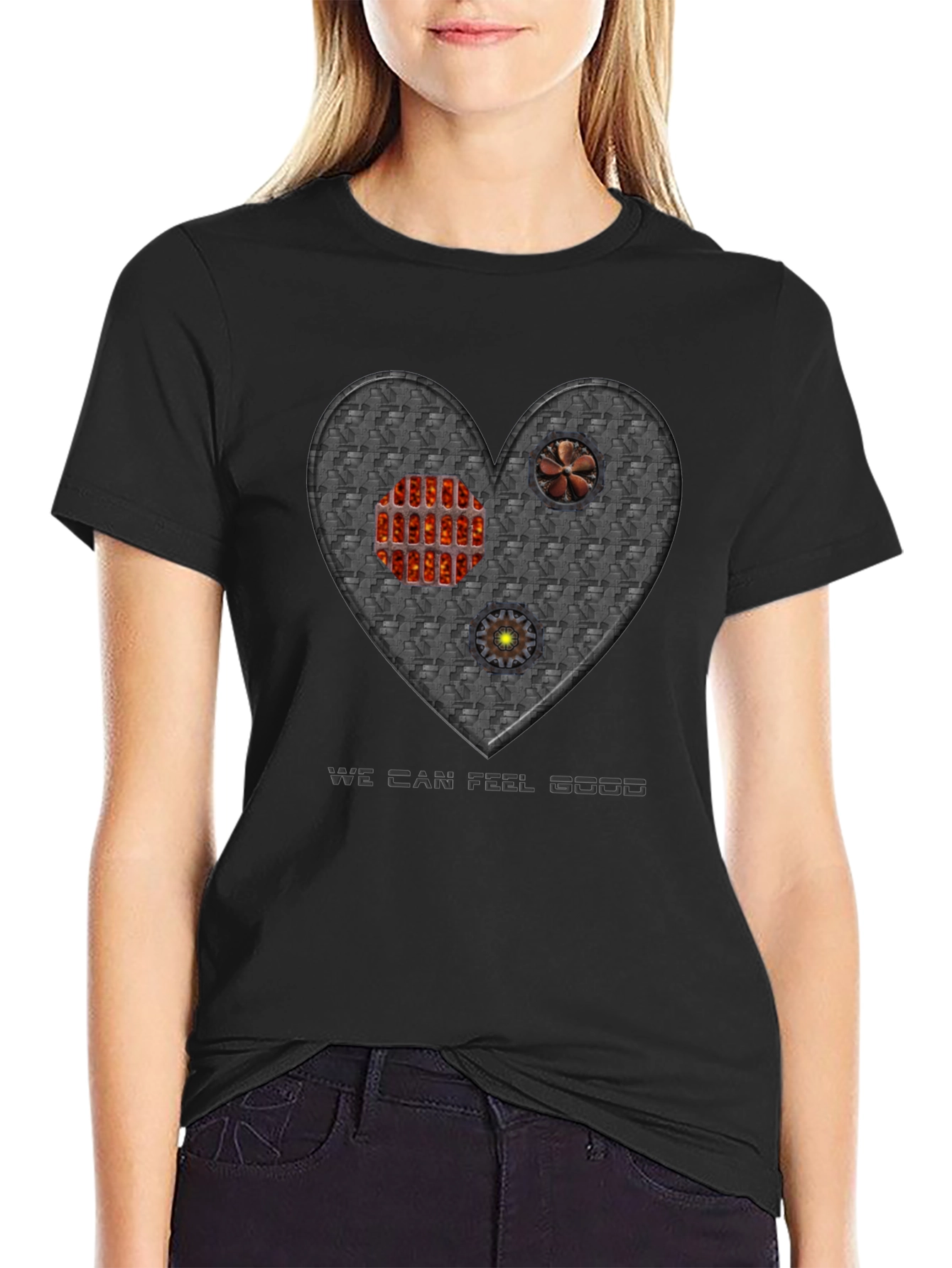 Steampunk Heart T-Shirt - Feel Good