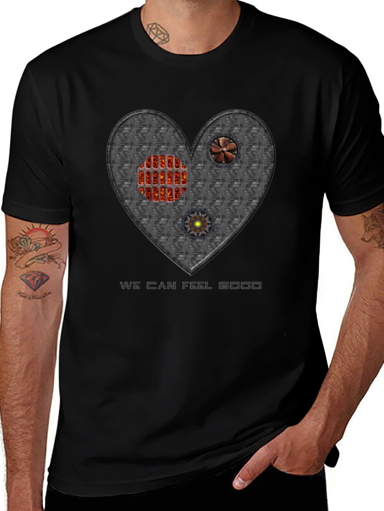 Steampunk Heart T-Shirt - Feel Good