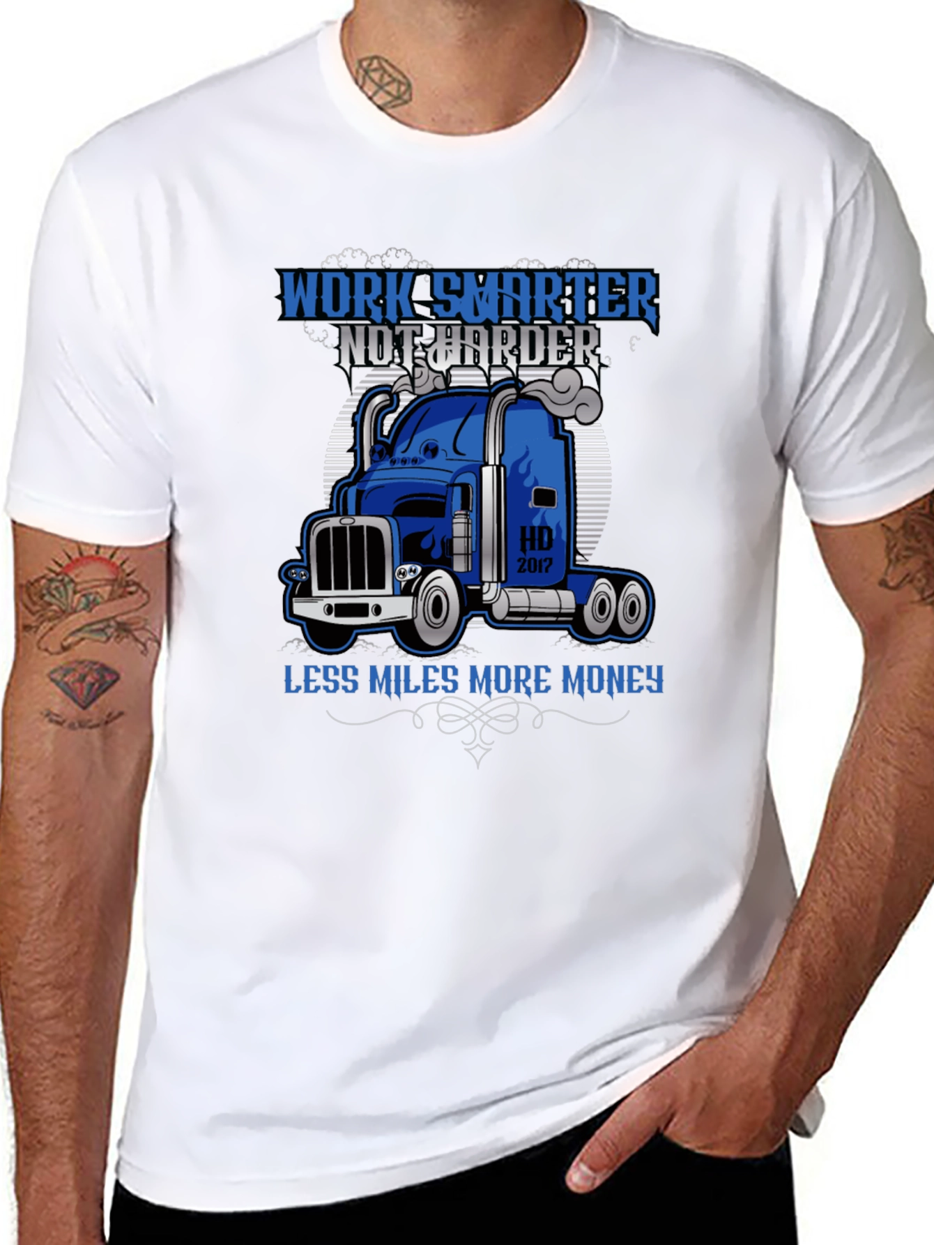 Work Smarter Trucker T-Shirt