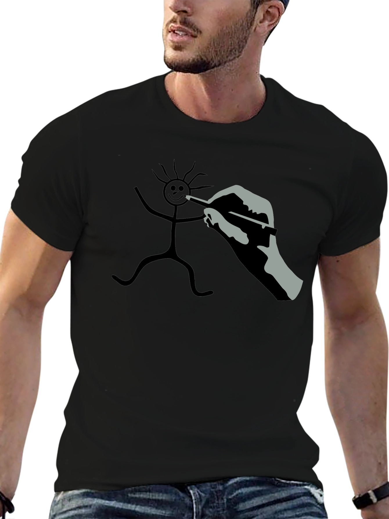 Drawing Stick Figure T-Shirt