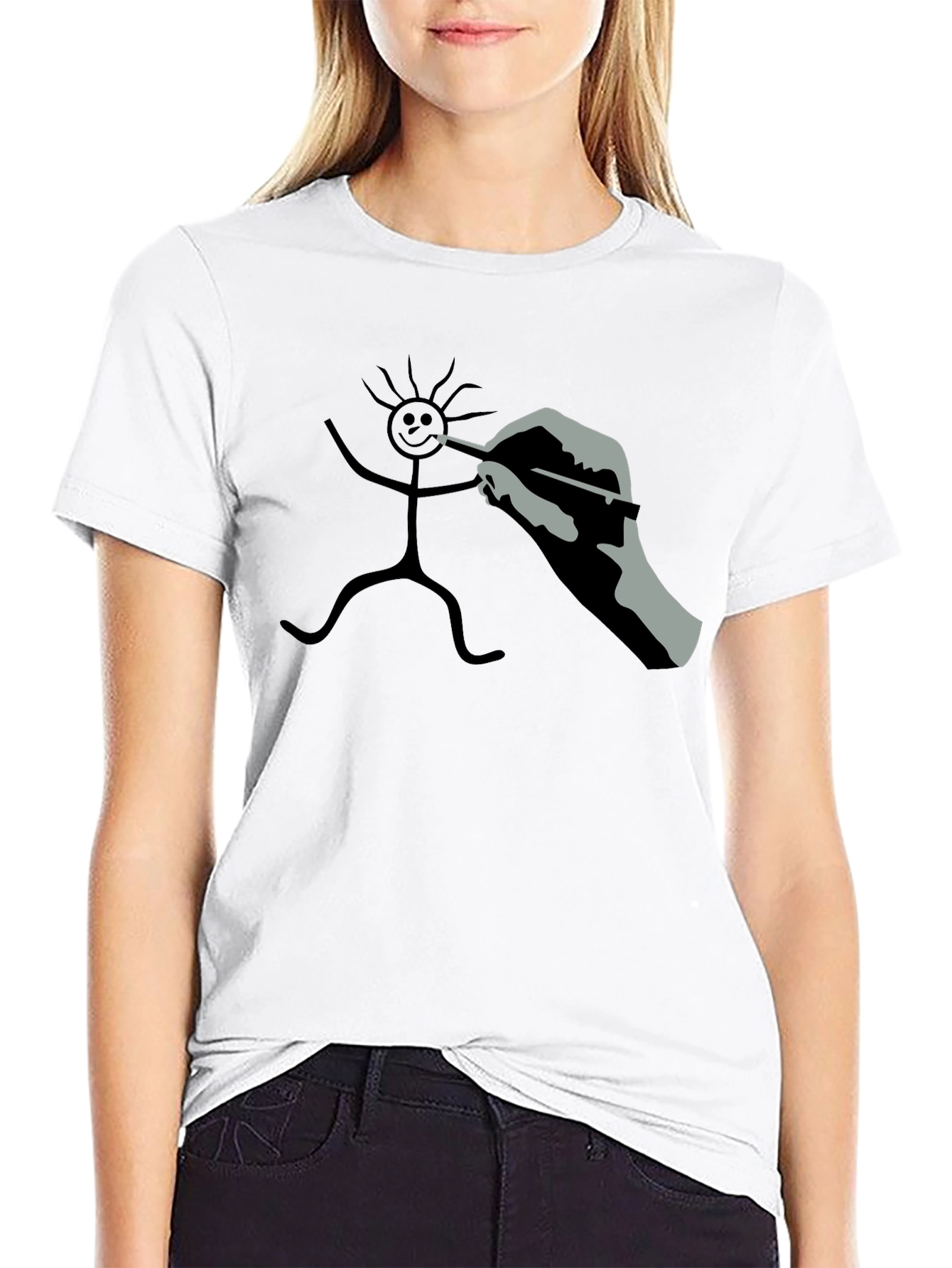 Drawing Stick Figure T-Shirt