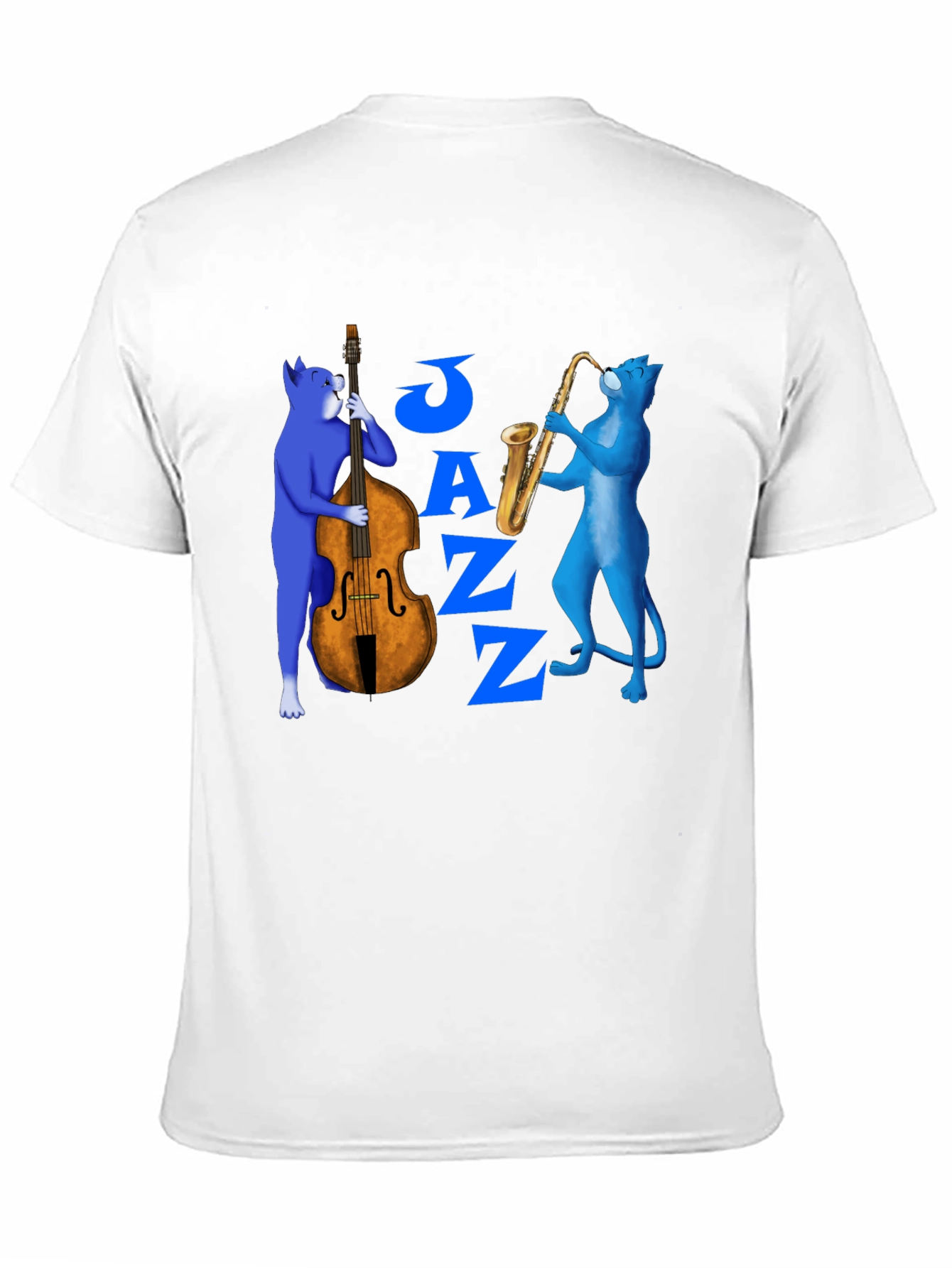 Jazz Cats T-Shirt - Musical Feline Design