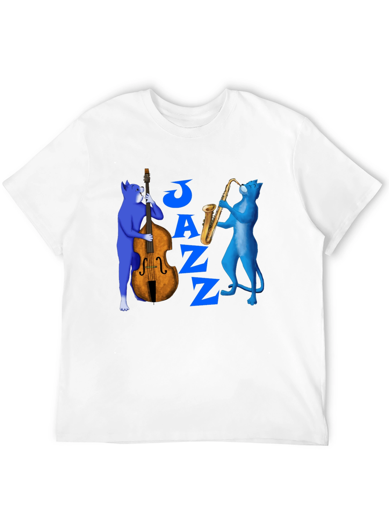 Jazz Cats T-Shirt - Musical Feline Design
