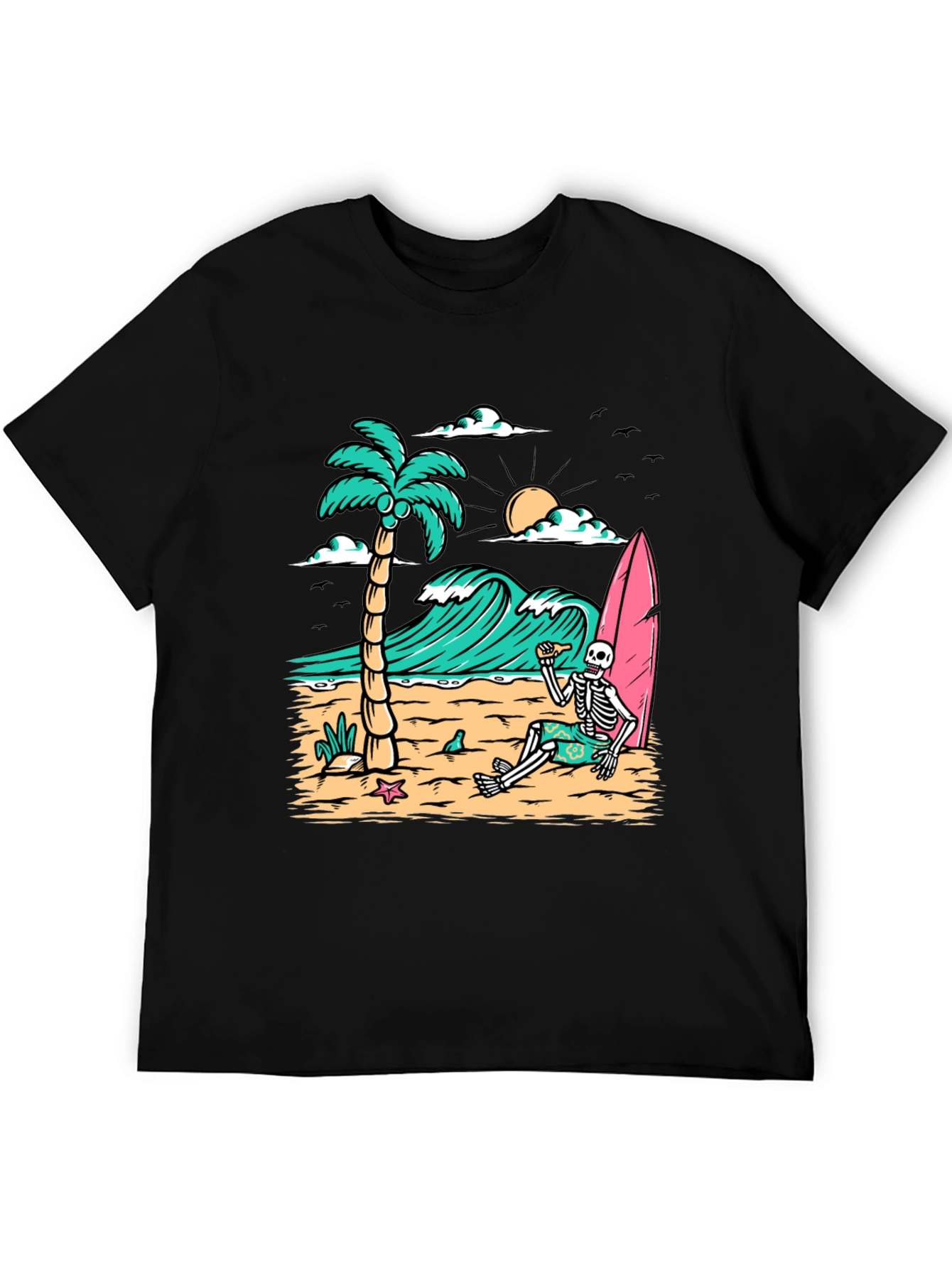 Relaxed Skeleton Beach T-Shirt