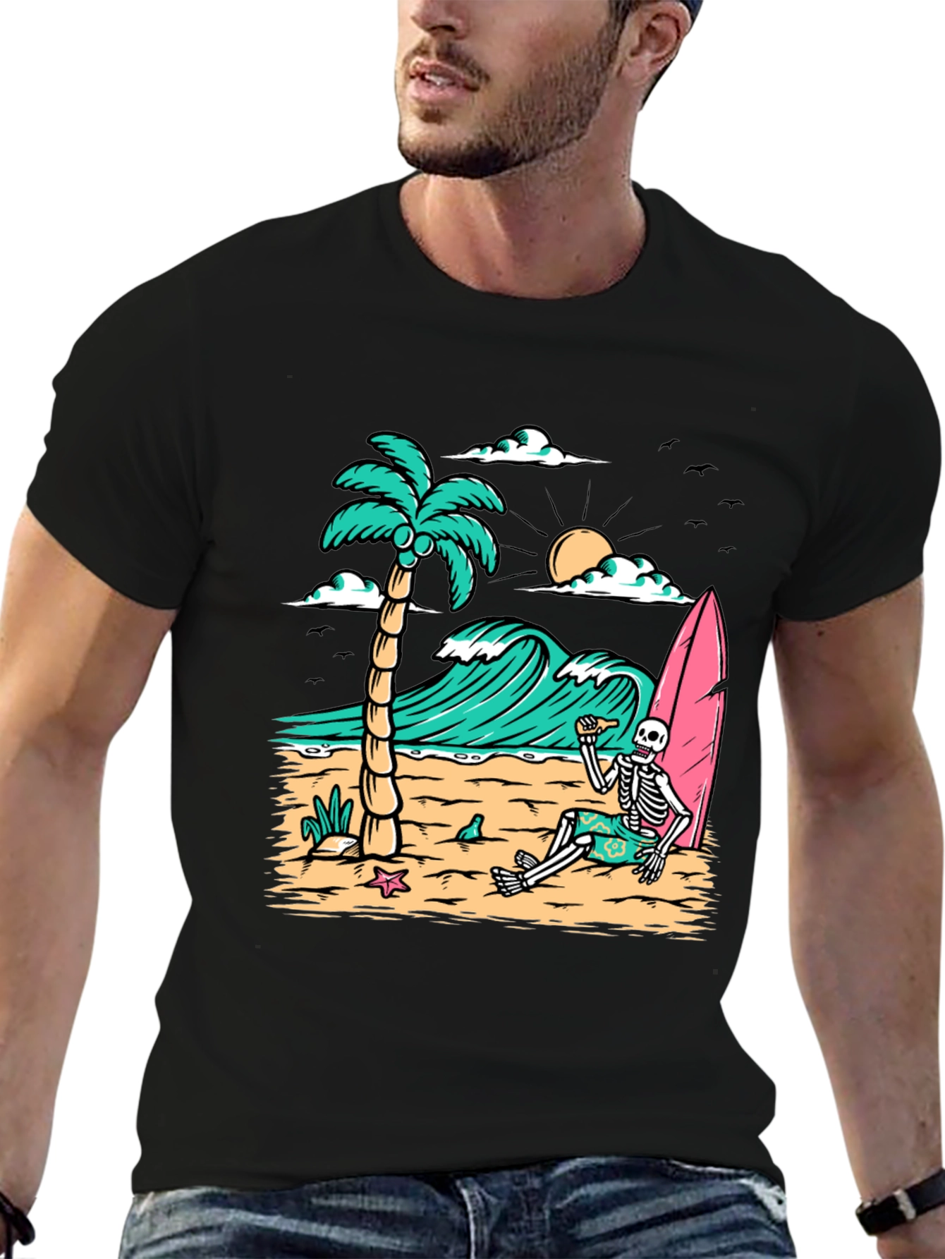 Relaxed Skeleton Beach T-Shirt