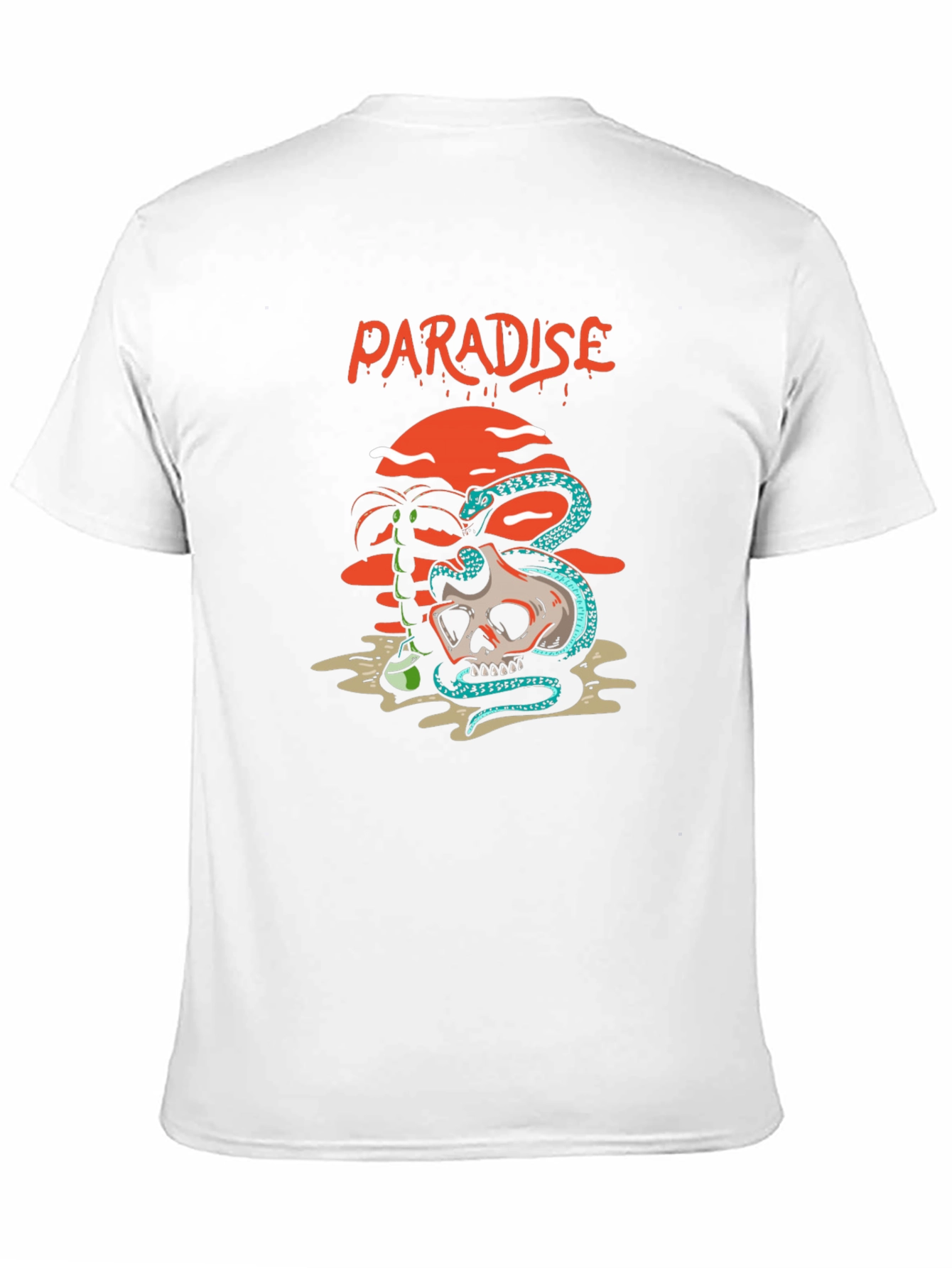 Paradise Skull & Snake Graphic Tee