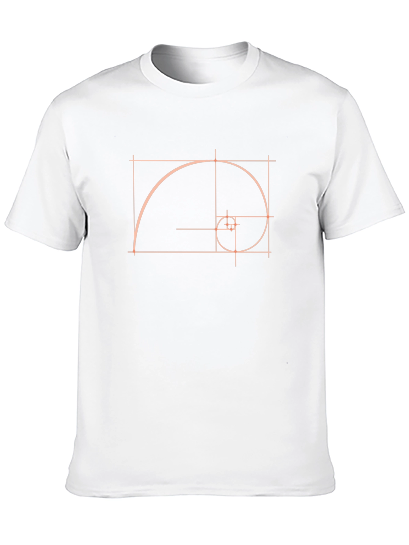 Golden Ratio Spiral T-Shirt - Geometric Design