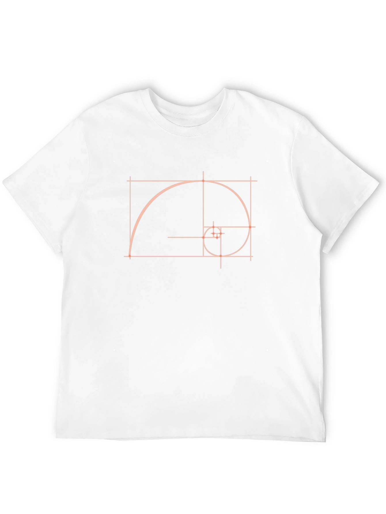 Golden Ratio Spiral T-Shirt - Geometric Design