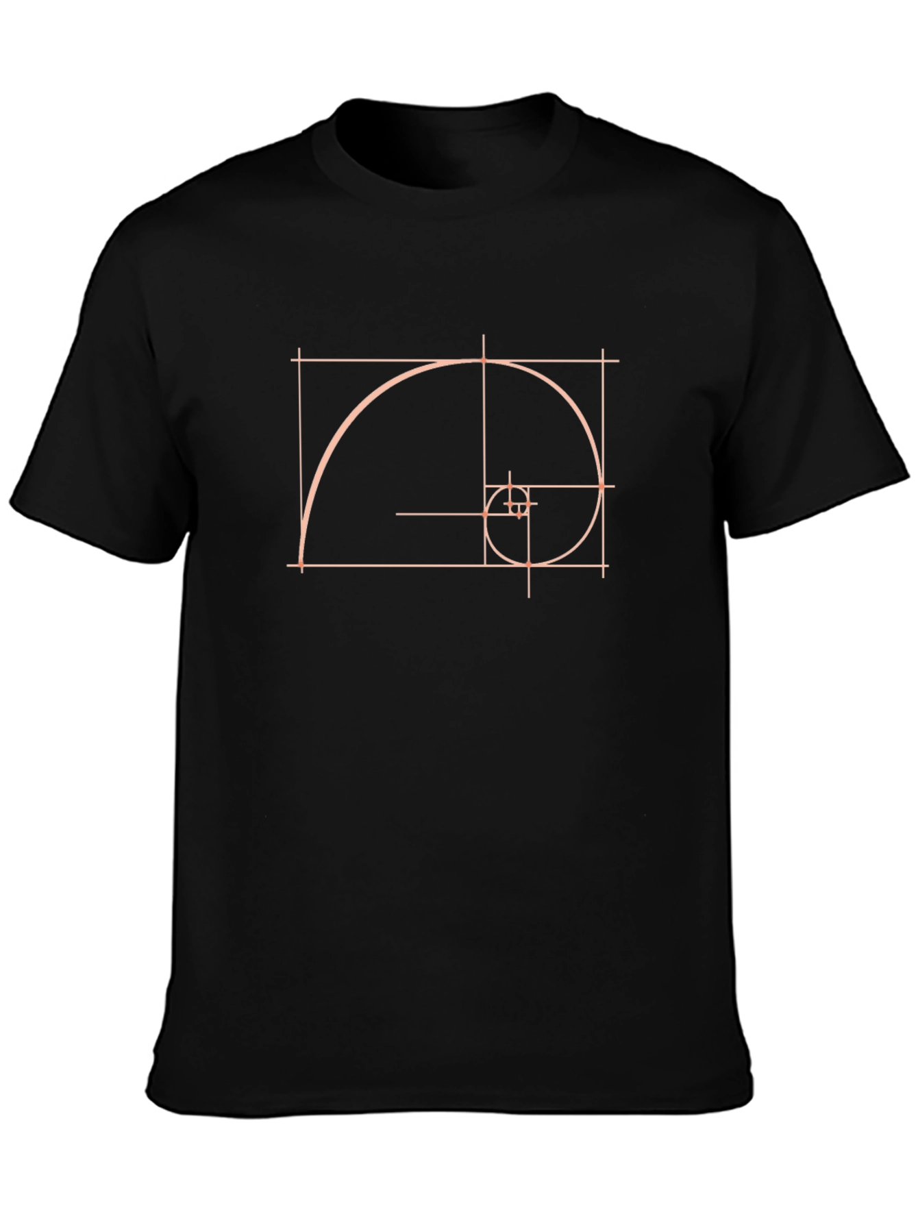 Golden Ratio Spiral T-Shirt - Geometric Design