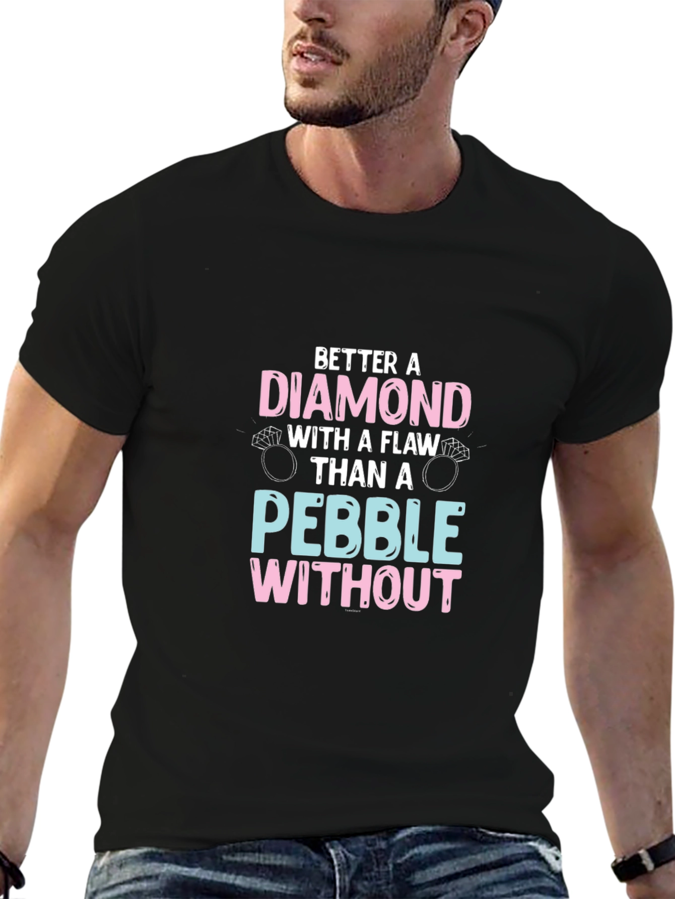 Diamond Flaw Graphic T-Shirt - Funny Engagement Tee