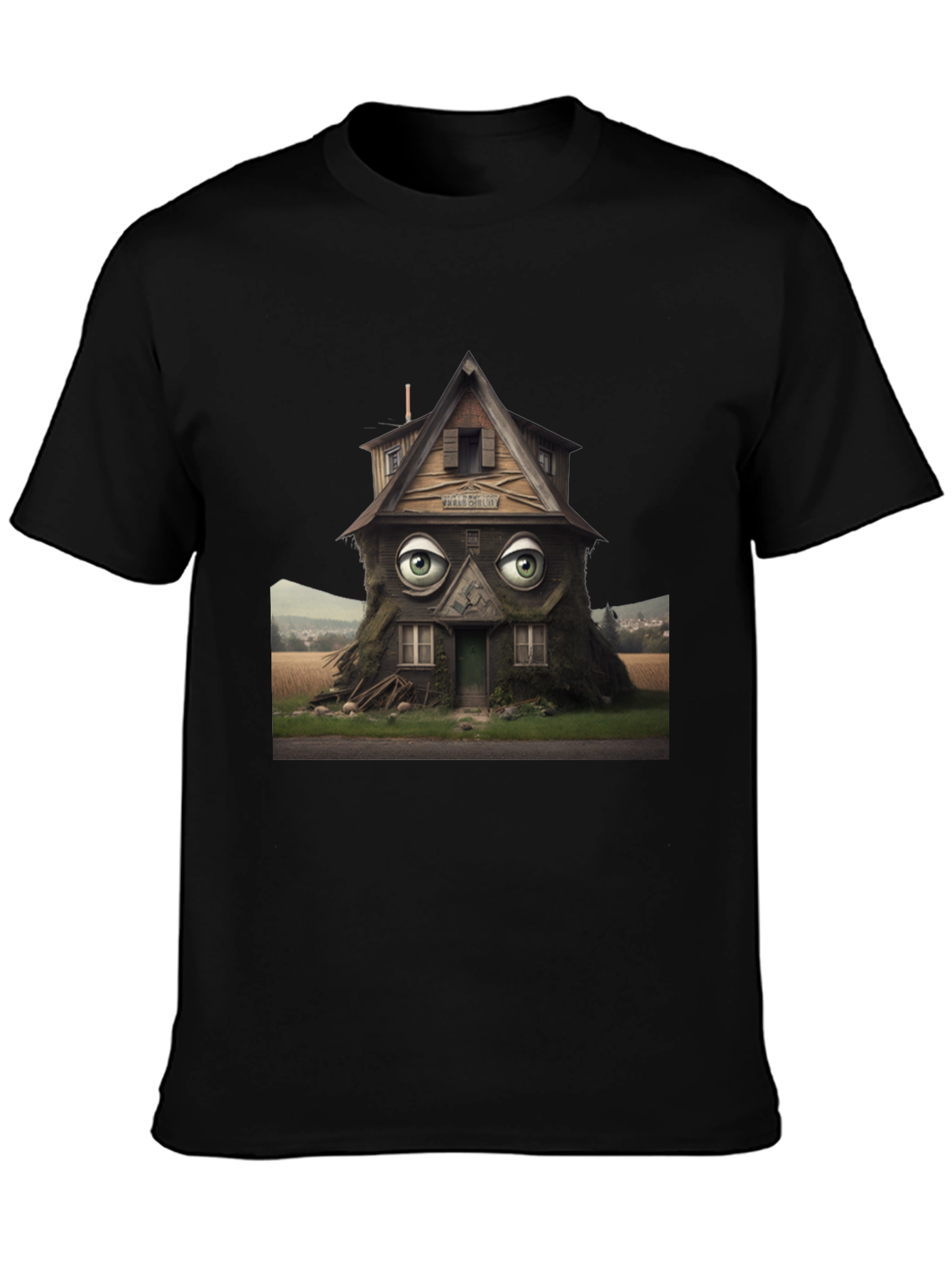 Surreal House Eye T-Shirt - Unique Design