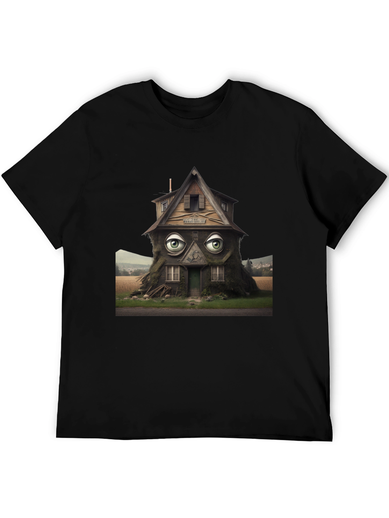 Surreal House Eye T-Shirt - Unique Design