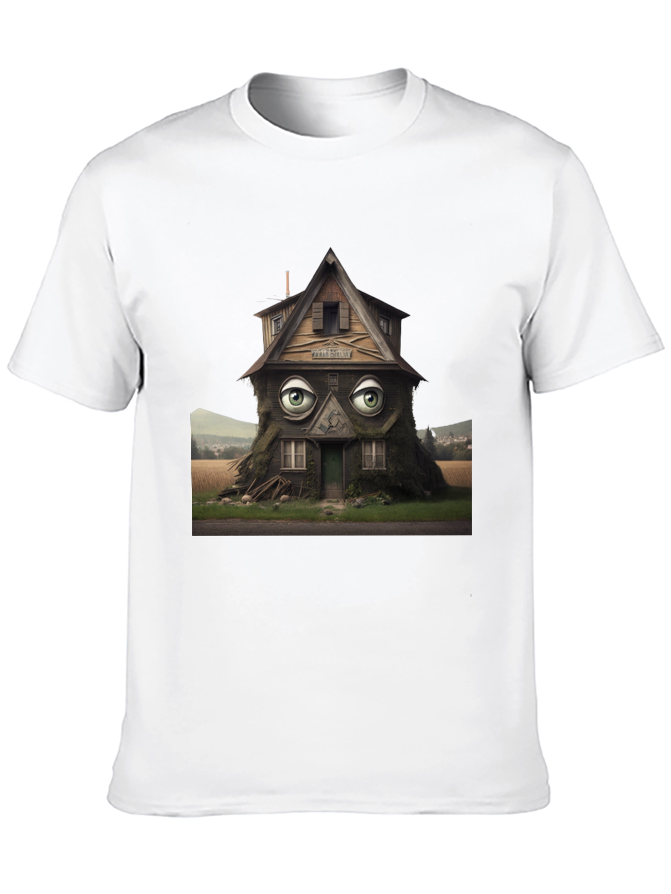 Surreal House Eye T-Shirt - Unique Design