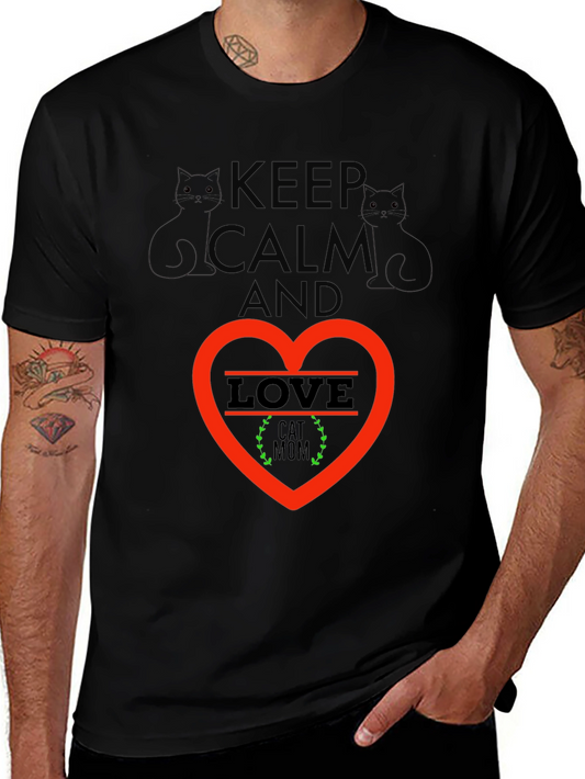 Keep Calm Cat Mom T-Shirt