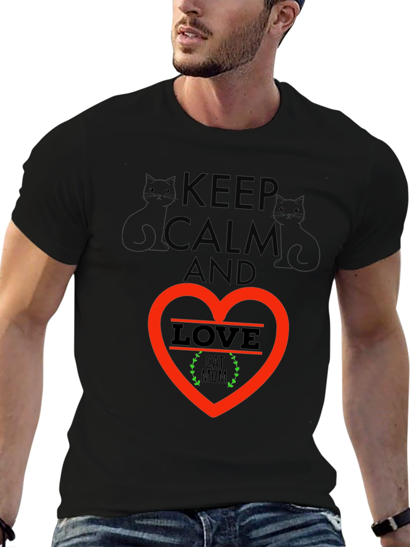 Keep Calm Cat Mom T-Shirt
