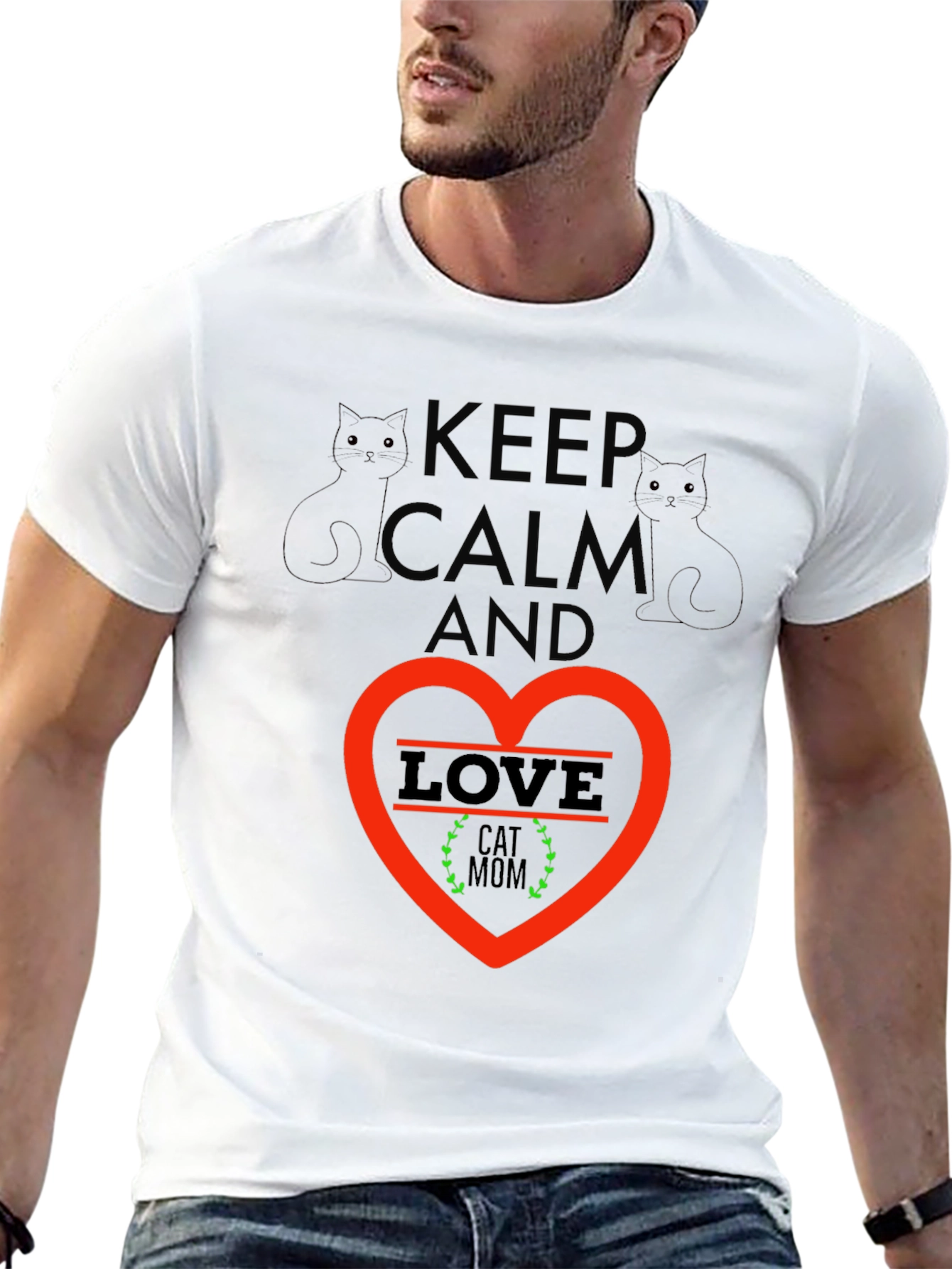 Keep Calm Cat Mom T-Shirt