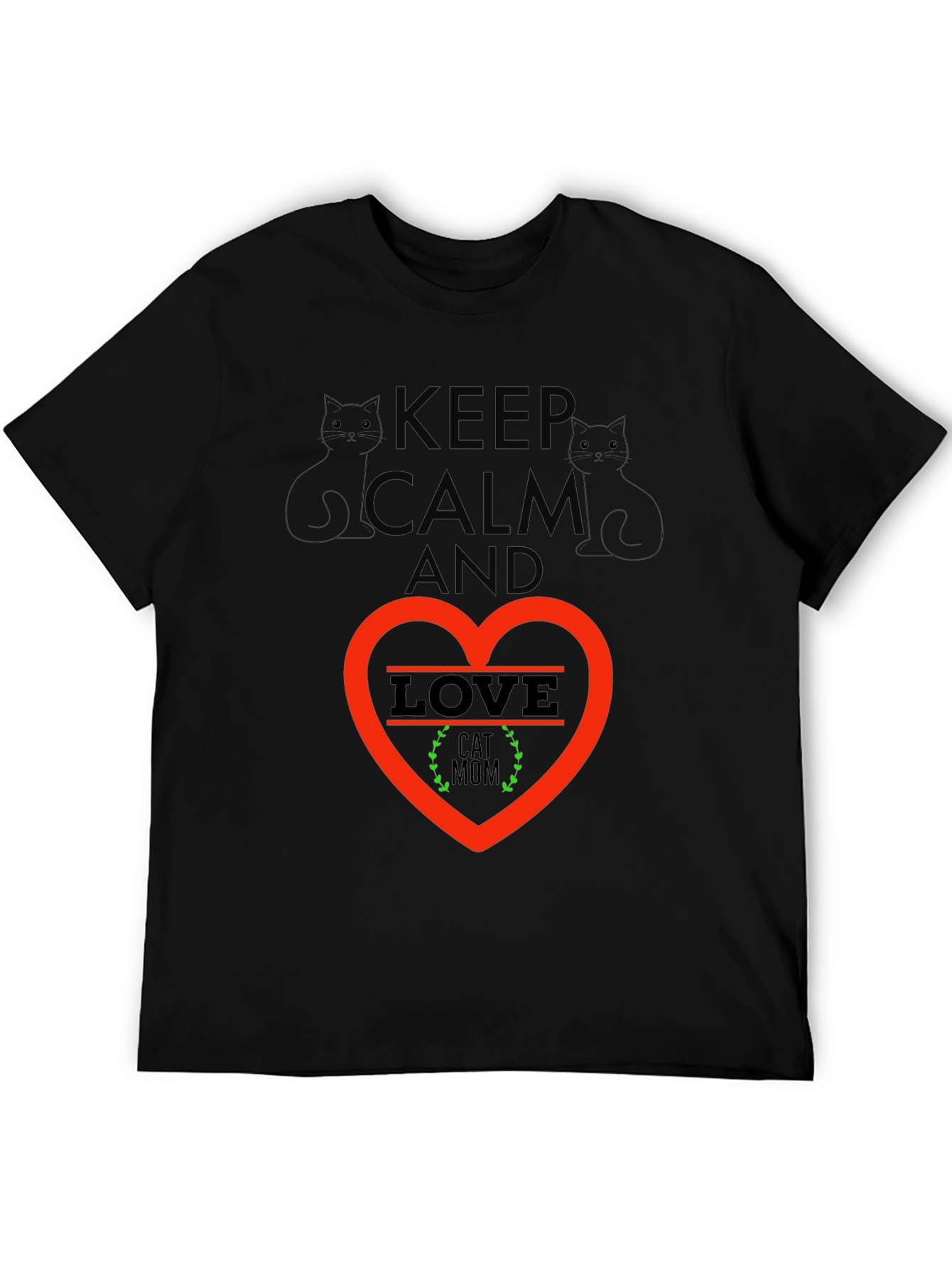 Keep Calm Cat Mom T-Shirt