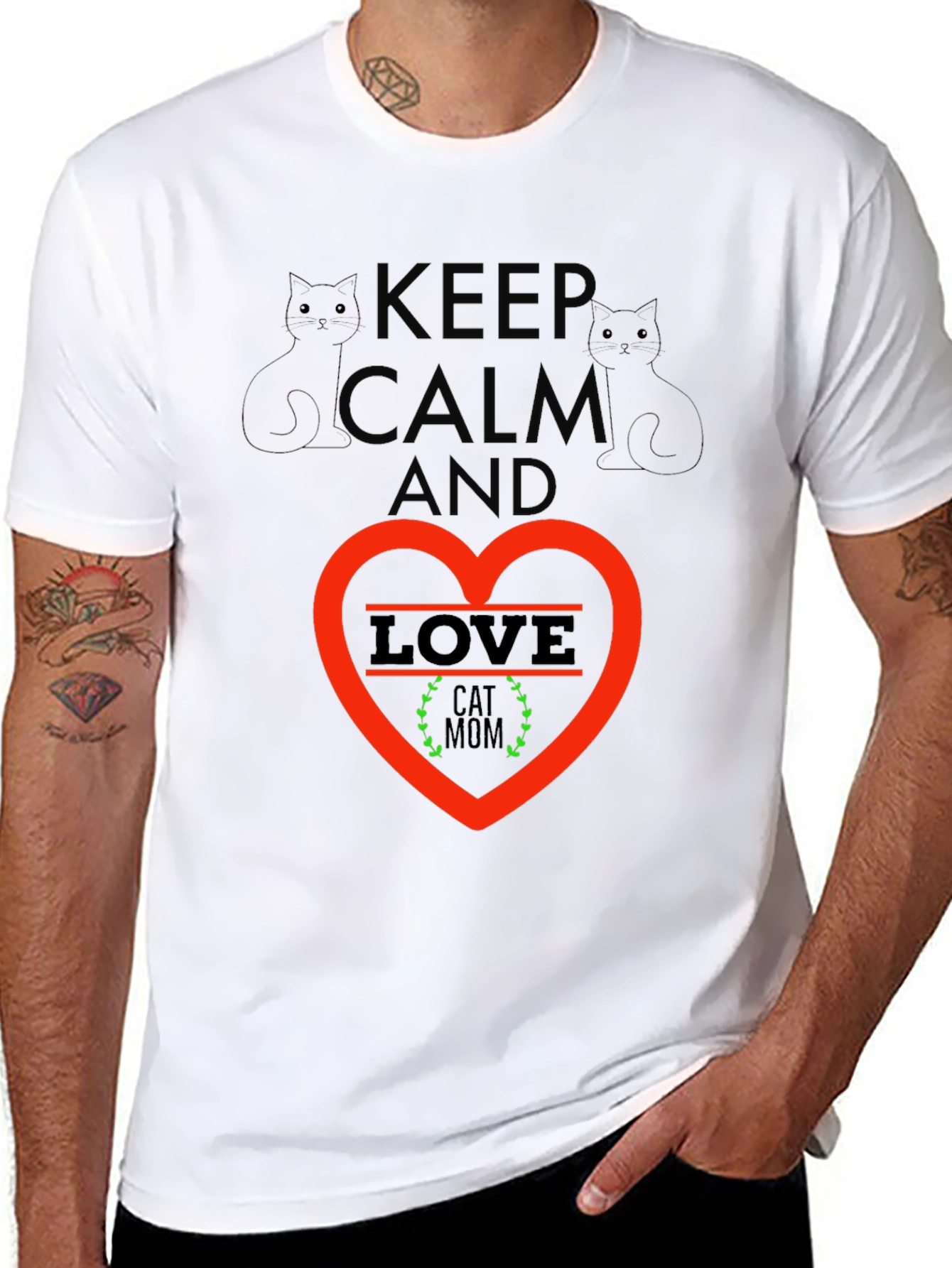 Keep Calm Cat Mom T-Shirt