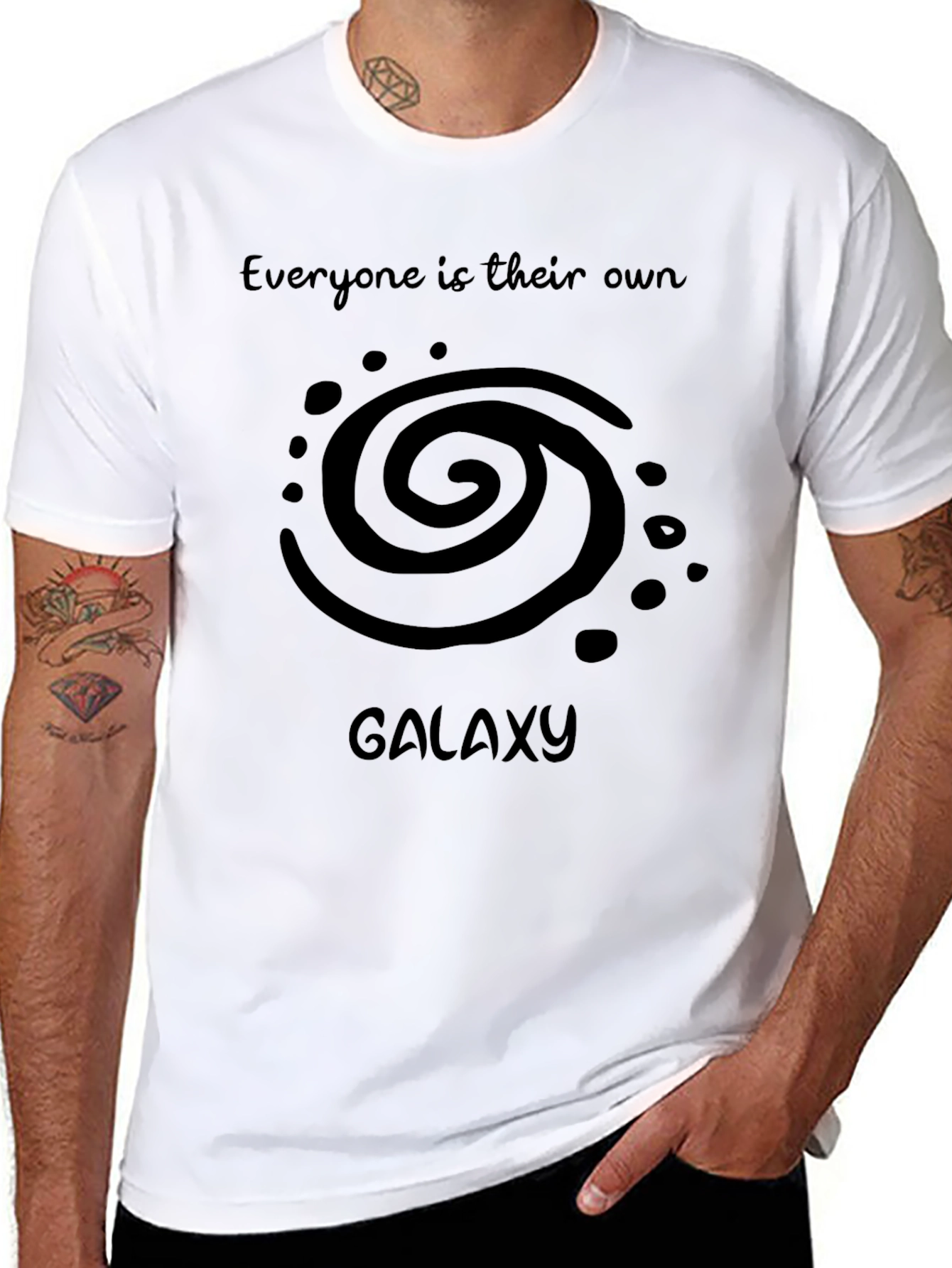 Everyone is Their Own Galaxy Black T-Shirt