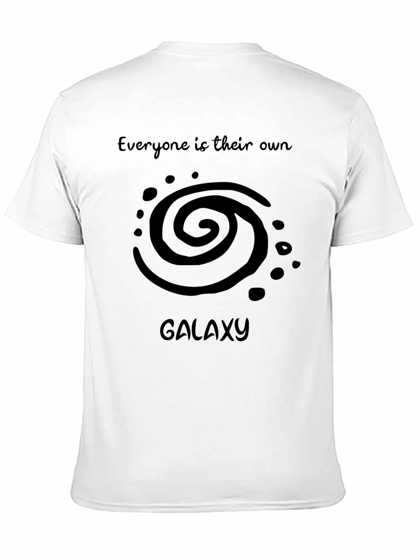 Everyone is Their Own Galaxy Black T-Shirt