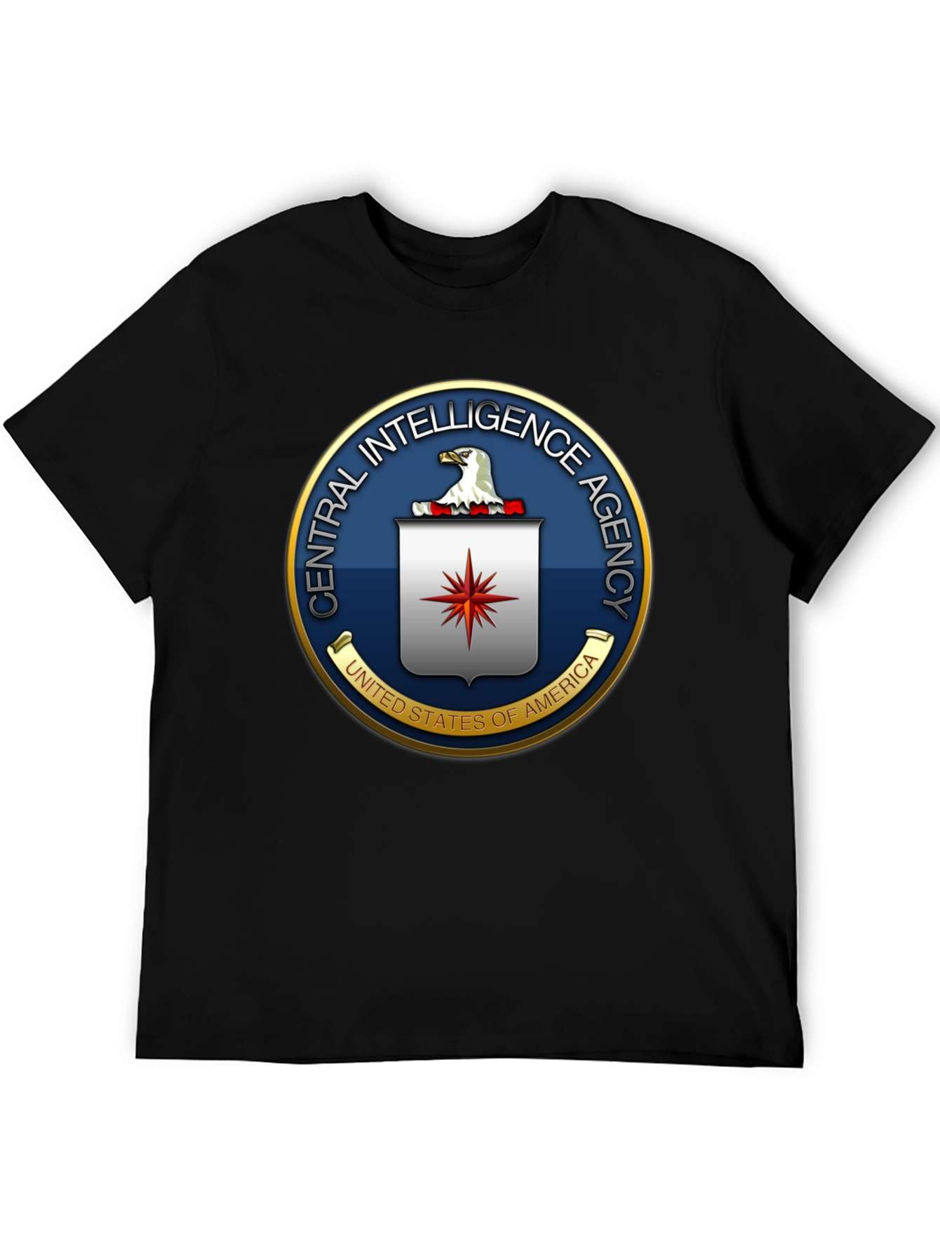 CIA Logo Graphic T-Shirt - Black
