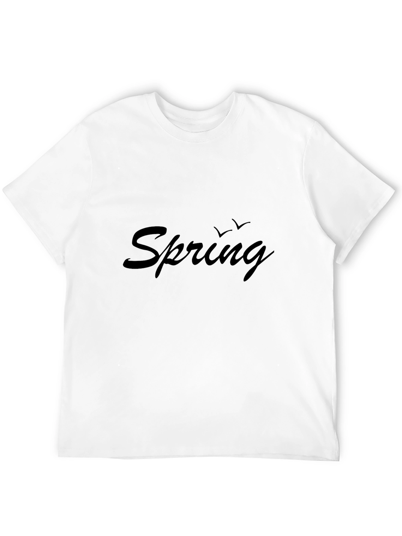 Spring Tee: Black Graphic T-Shirt