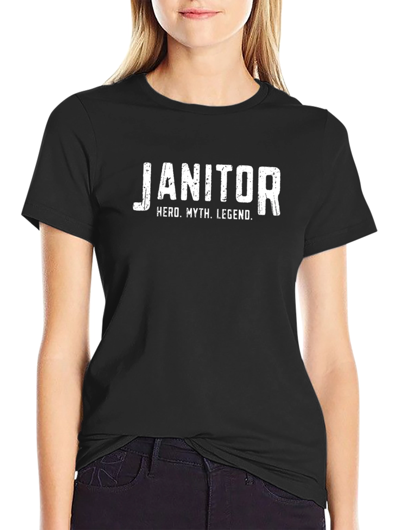 Janitor Hero Legend T-Shirt - Novelty Gift