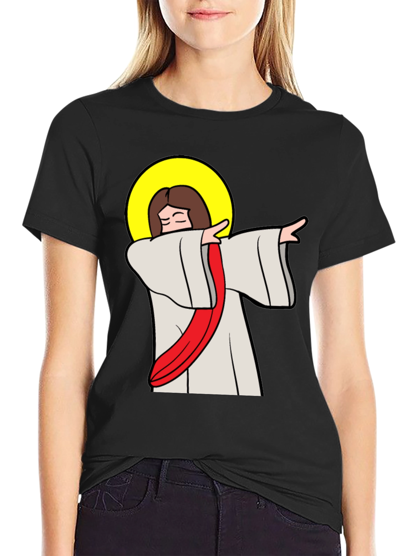 Dabbing Jesus Graphic Tee - Trendy Christian Humor