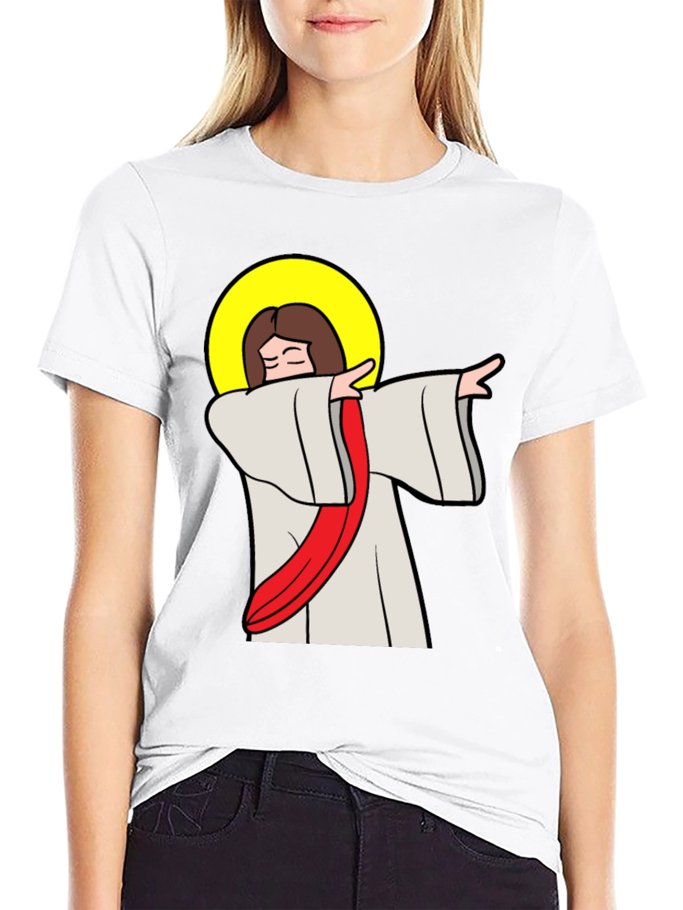 Dabbing Jesus Graphic Tee - Trendy Christian Humor
