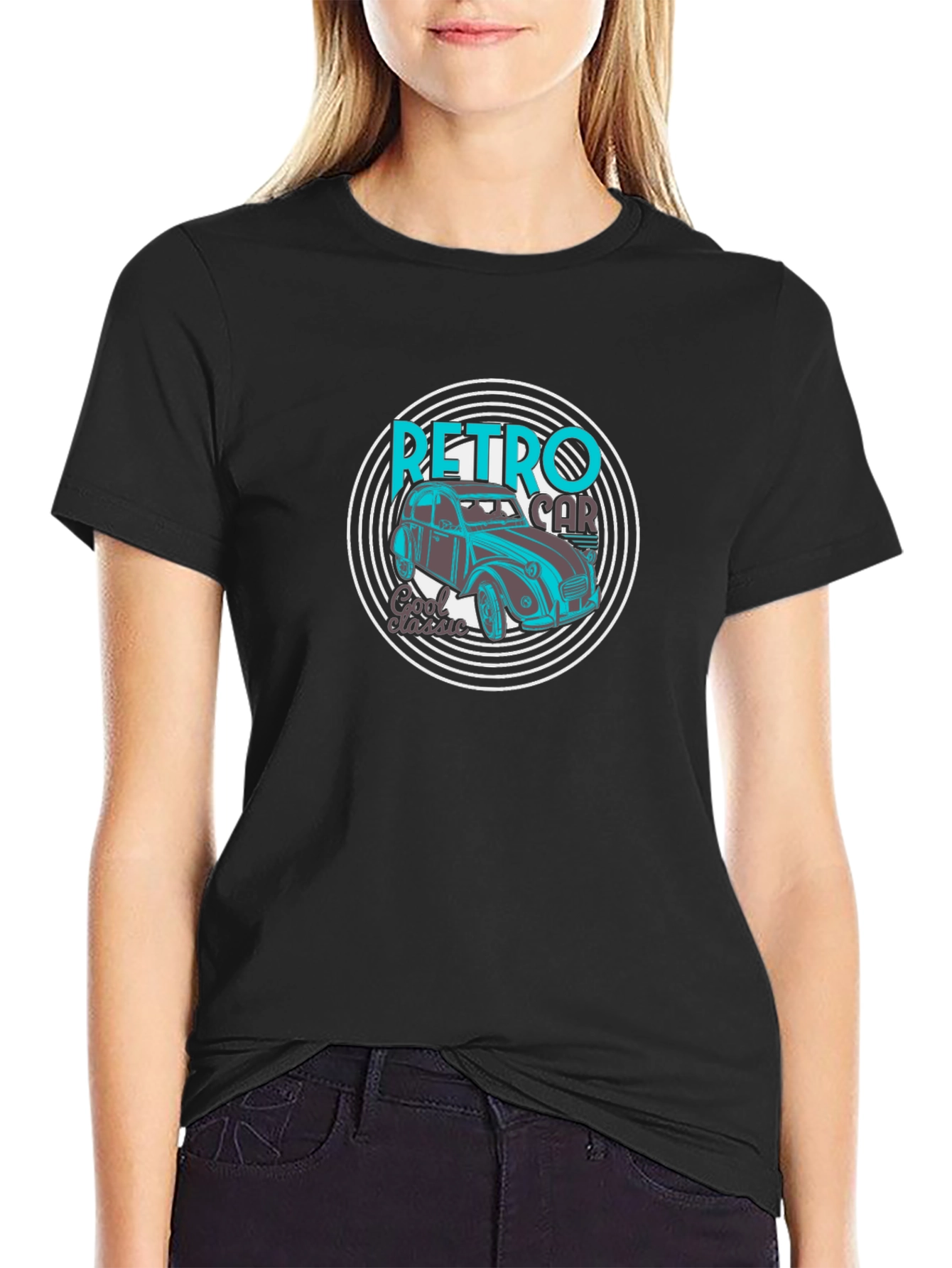 Retro Car Graphic T-Shirt - Classic Style