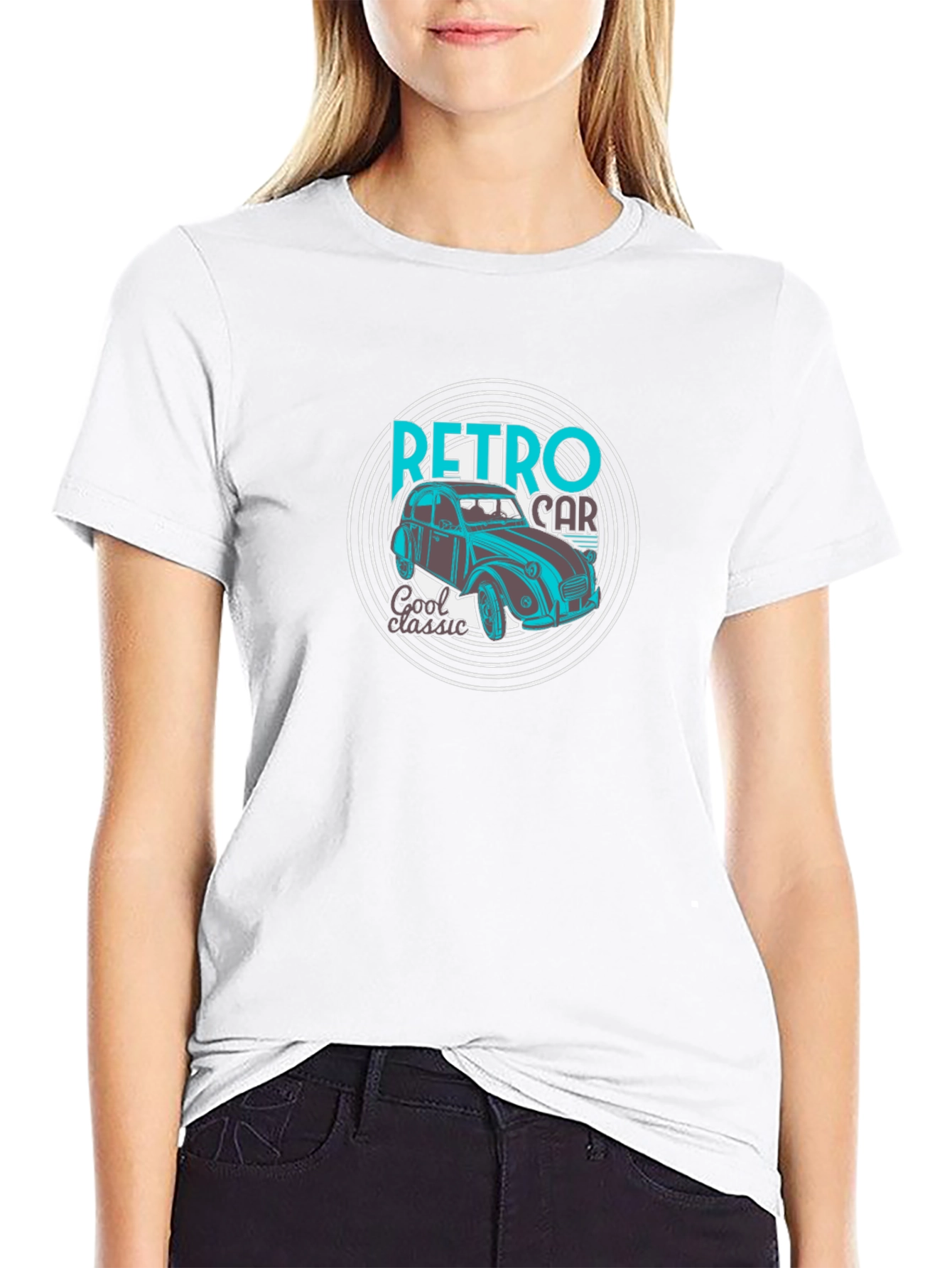 Retro Car Graphic T-Shirt - Classic Style