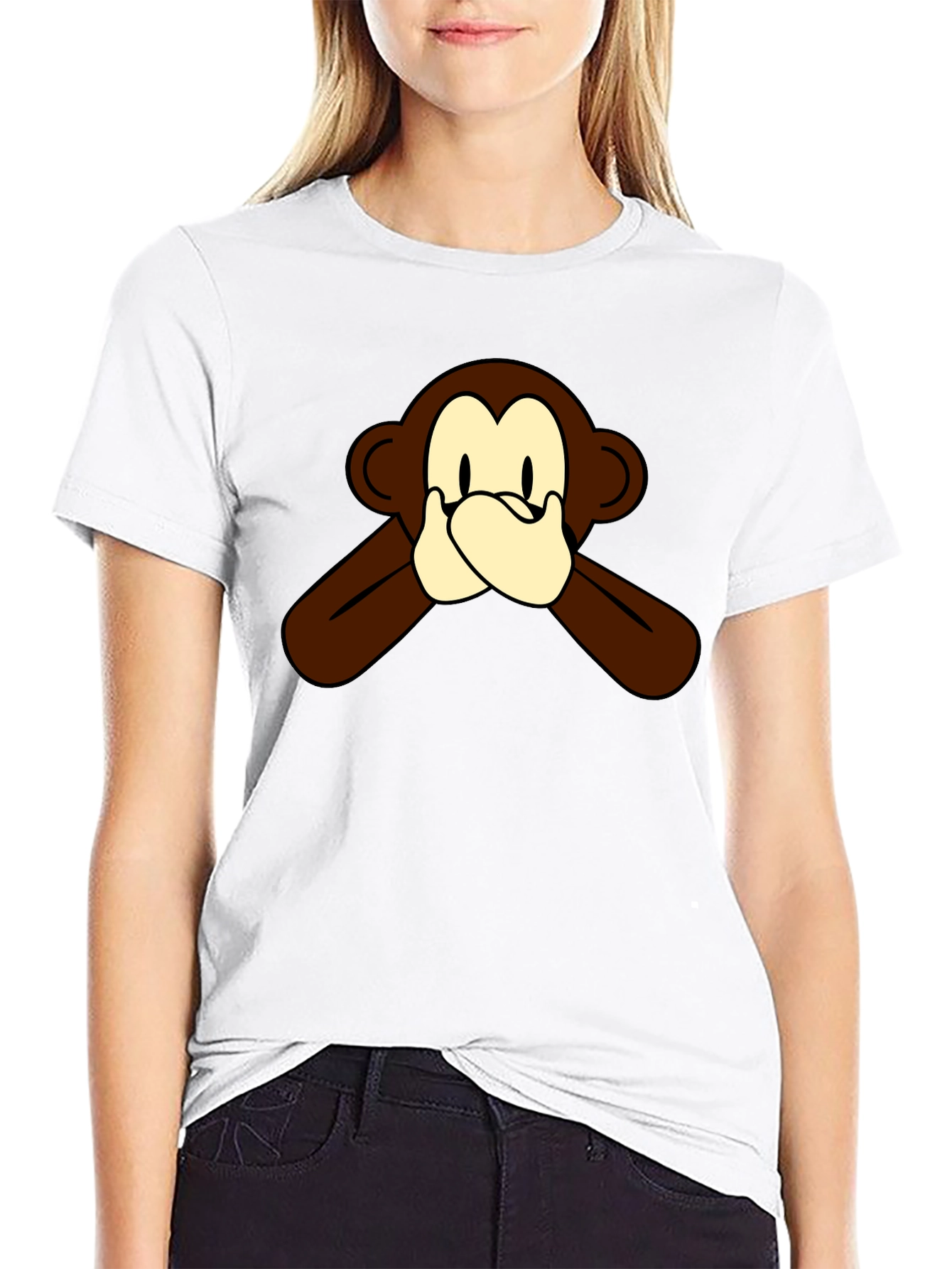 Hear No Evil Monkey Graphic Tee