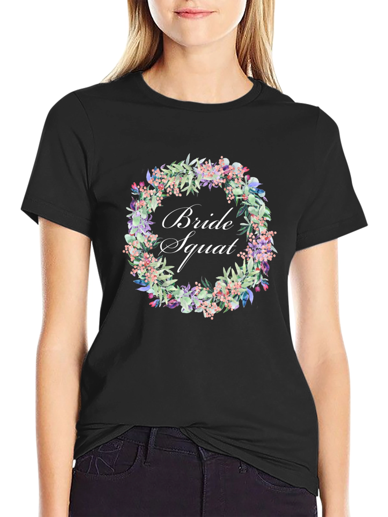 Bride Squad Floral T-Shirt