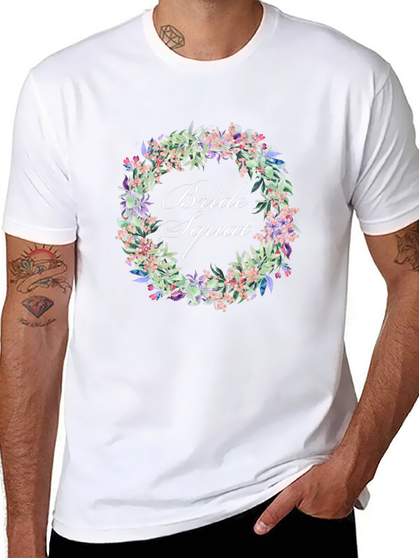Bride Squad Floral T-Shirt
