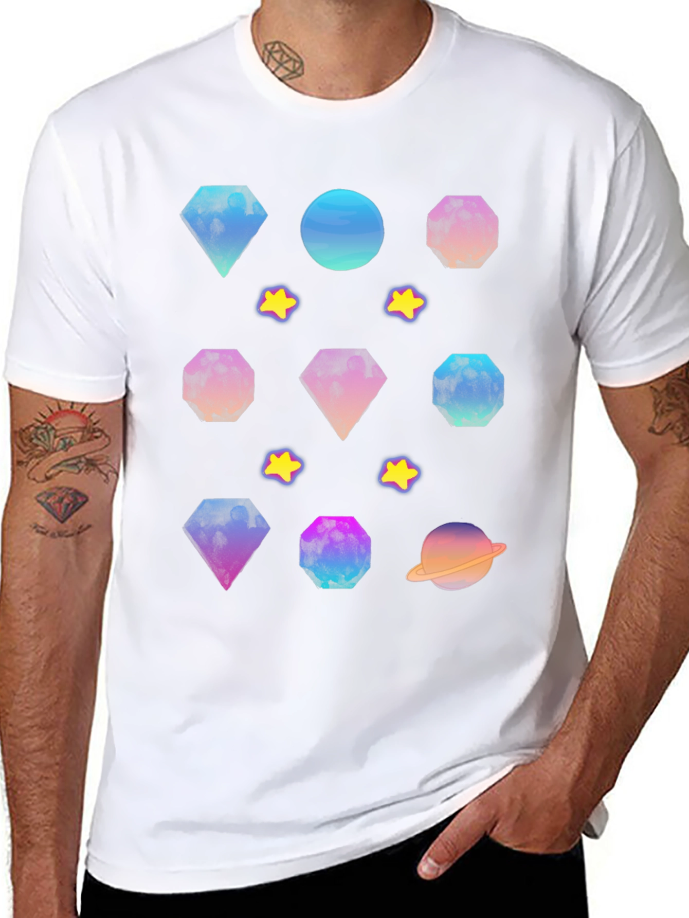 Galaxy Gem T-Shirt - Stylish Cosmic Design