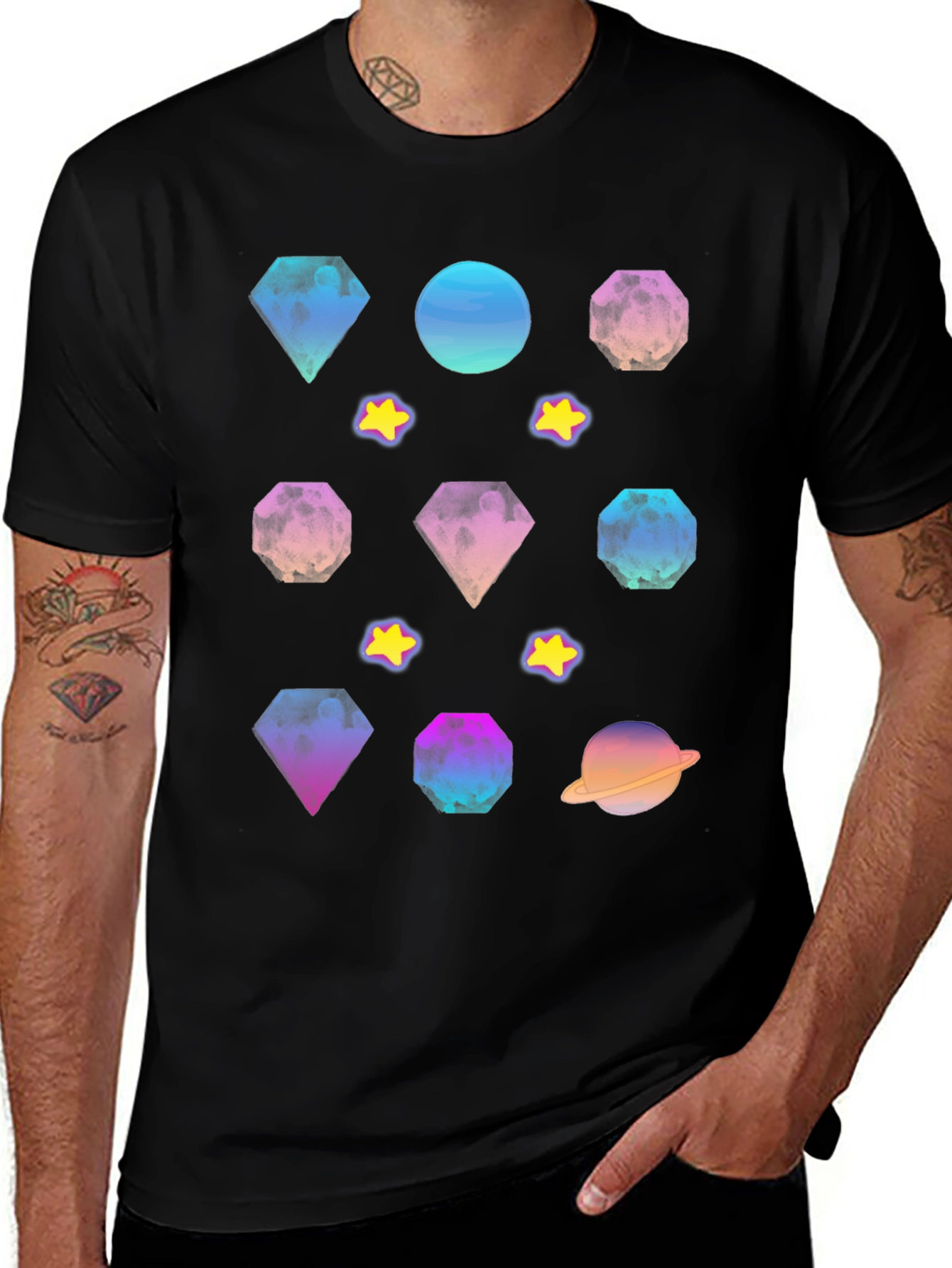 Galaxy Gem T-Shirt - Stylish Cosmic Design