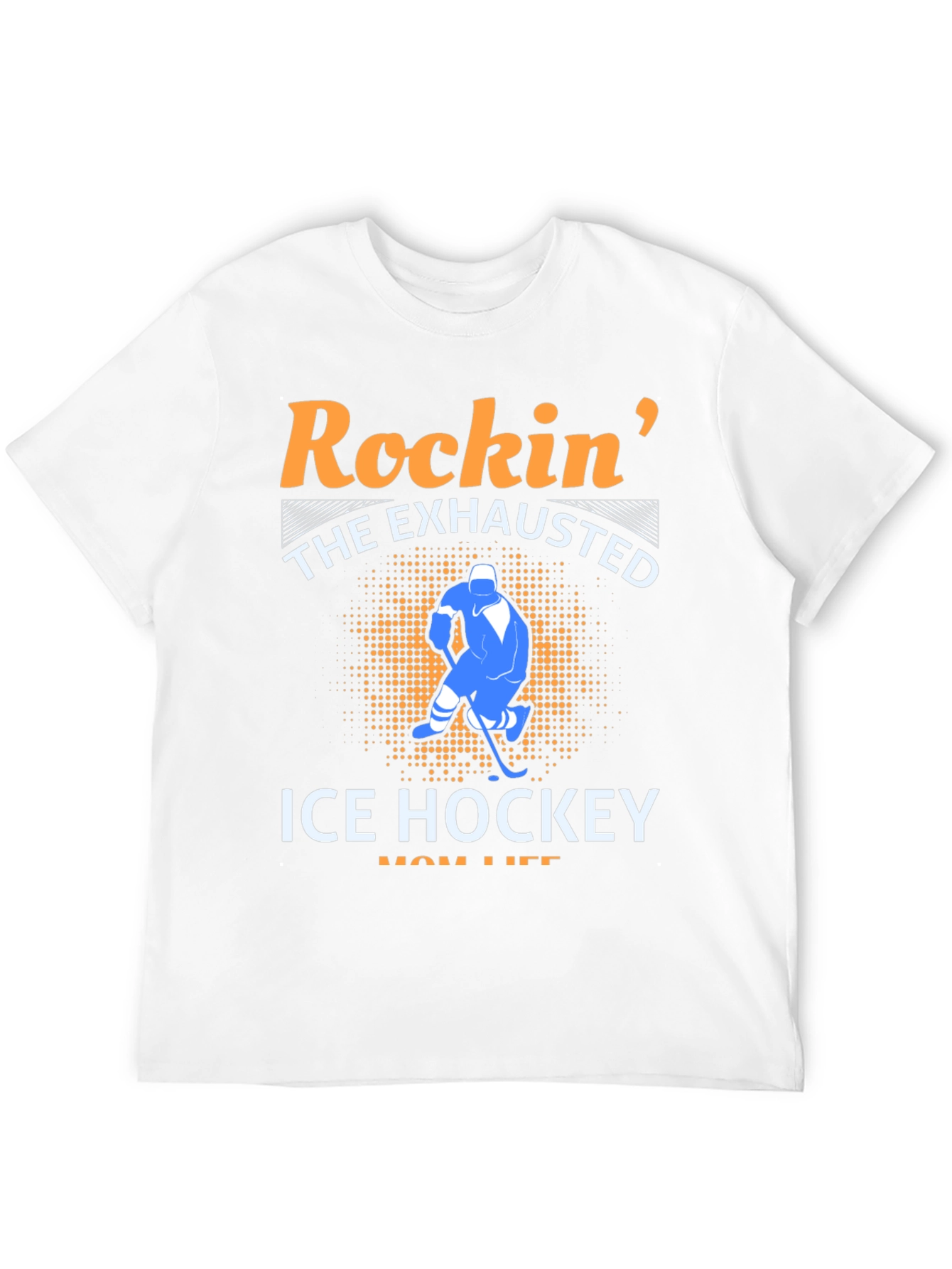 Rockin The Exhausted Ice Hockey Mom Life T-Shirt