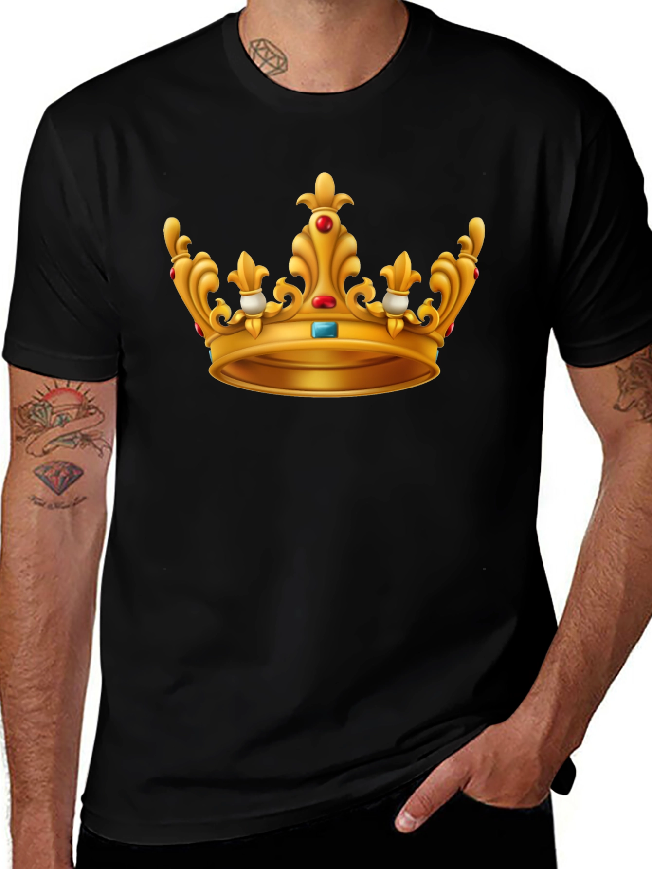 Crown Graphic Tee - Regal Style