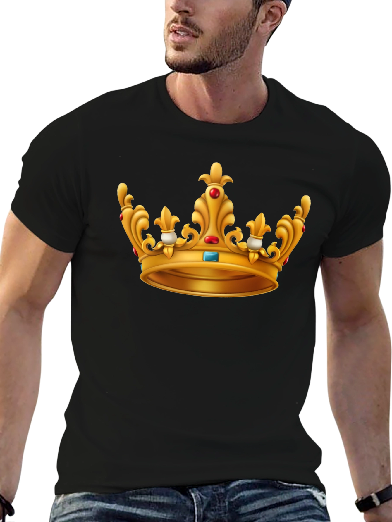 Crown Graphic Tee - Regal Style