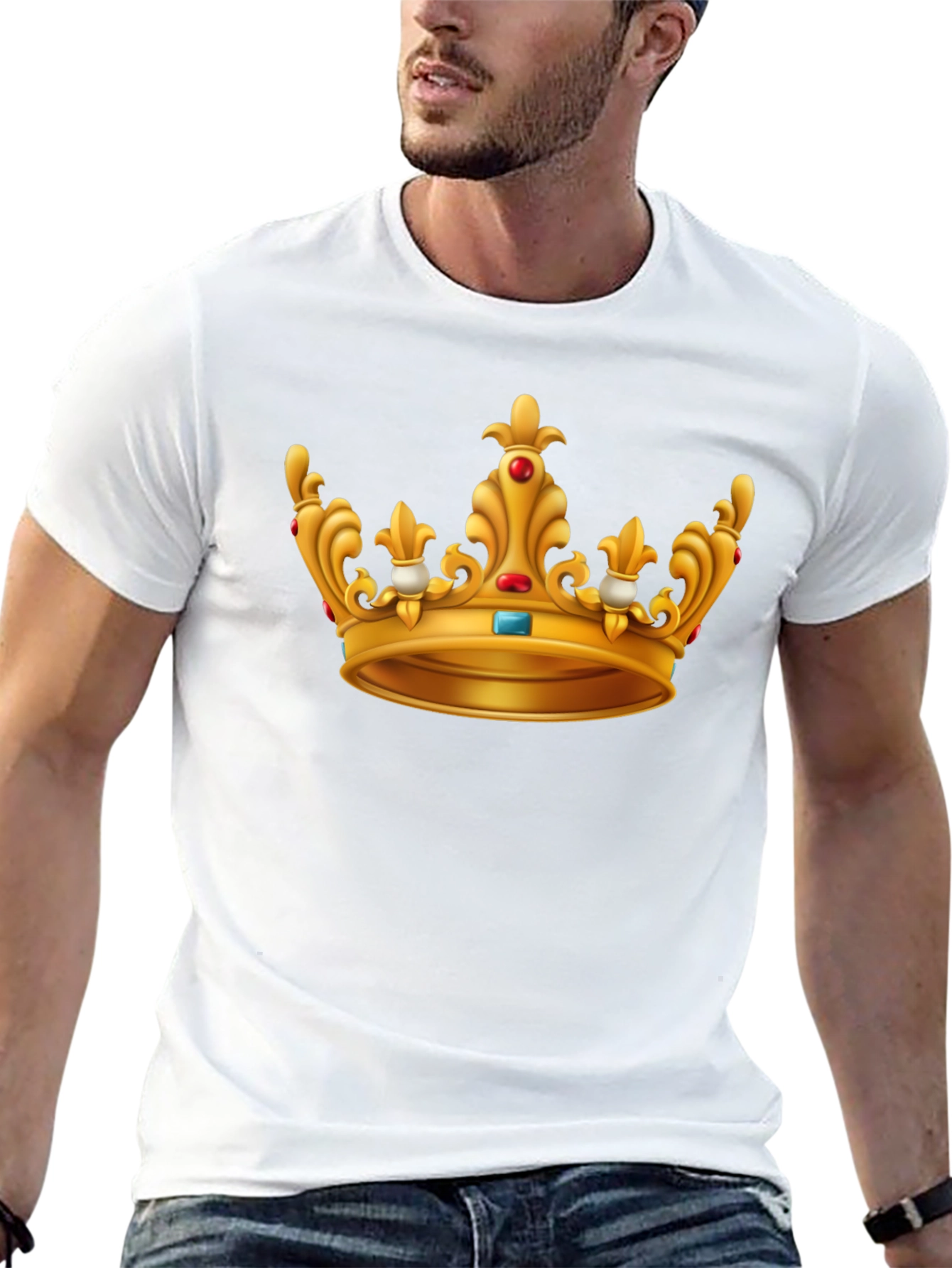 Crown Graphic Tee - Regal Style