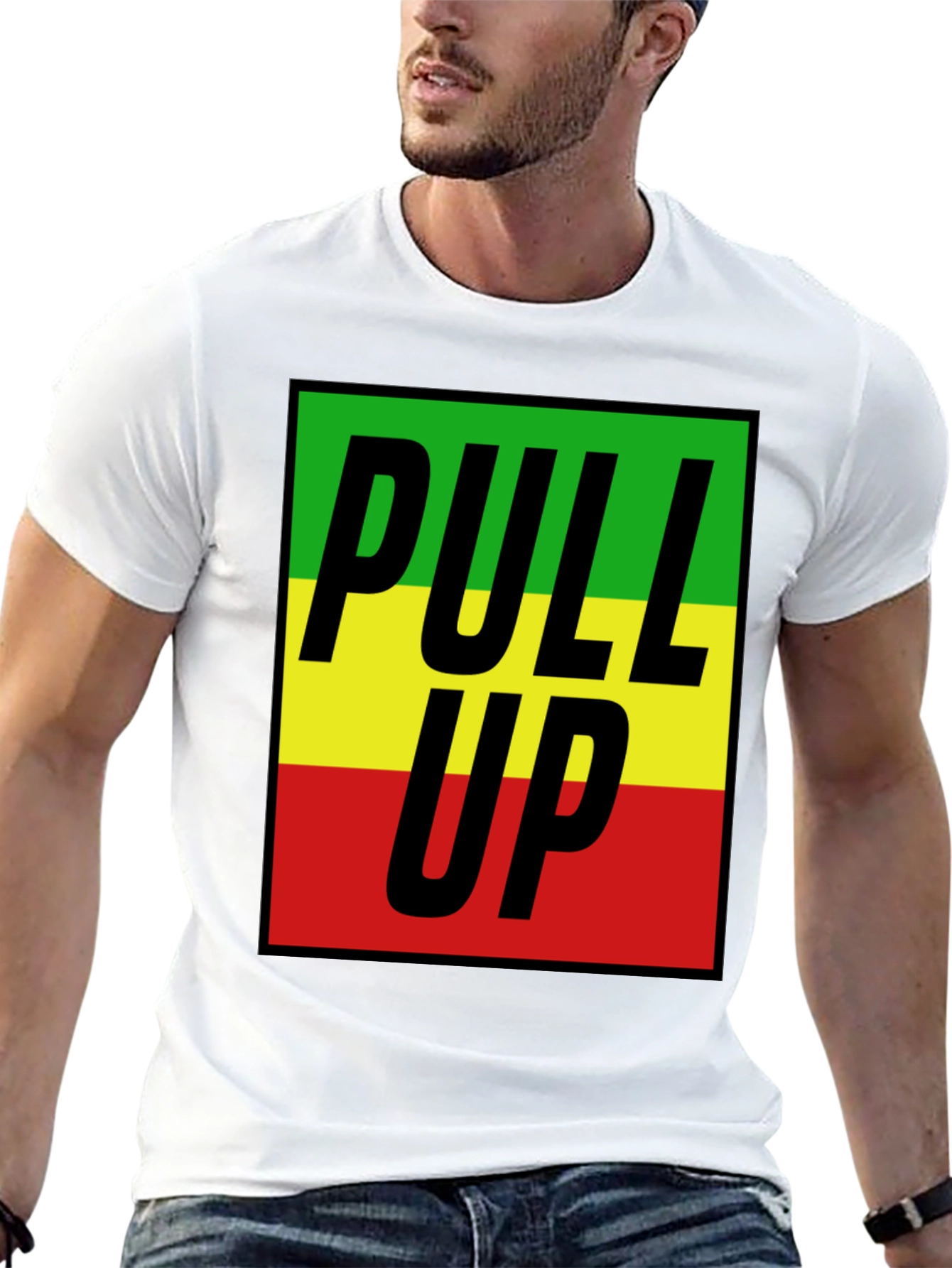 Pull Up Rasta T-Shirt - Bold Graphic Tee