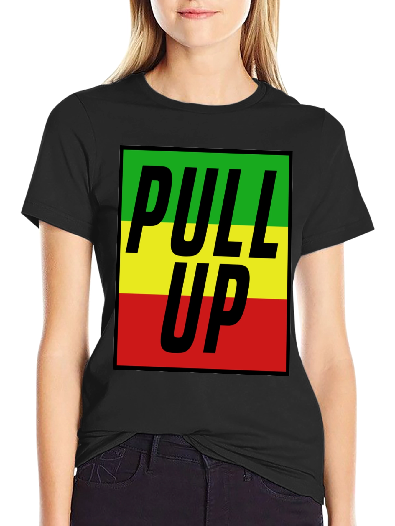 Pull Up Rasta T-Shirt - Bold Graphic Tee