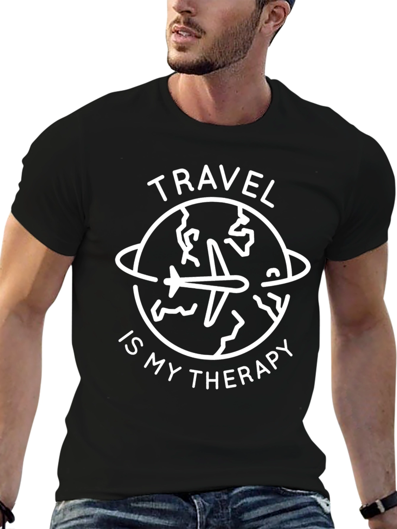 Travel is My Therapy Graphic T-Shirt