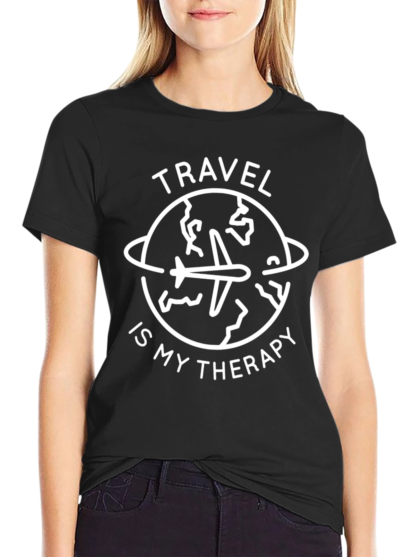 Travel is My Therapy Graphic T-Shirt
