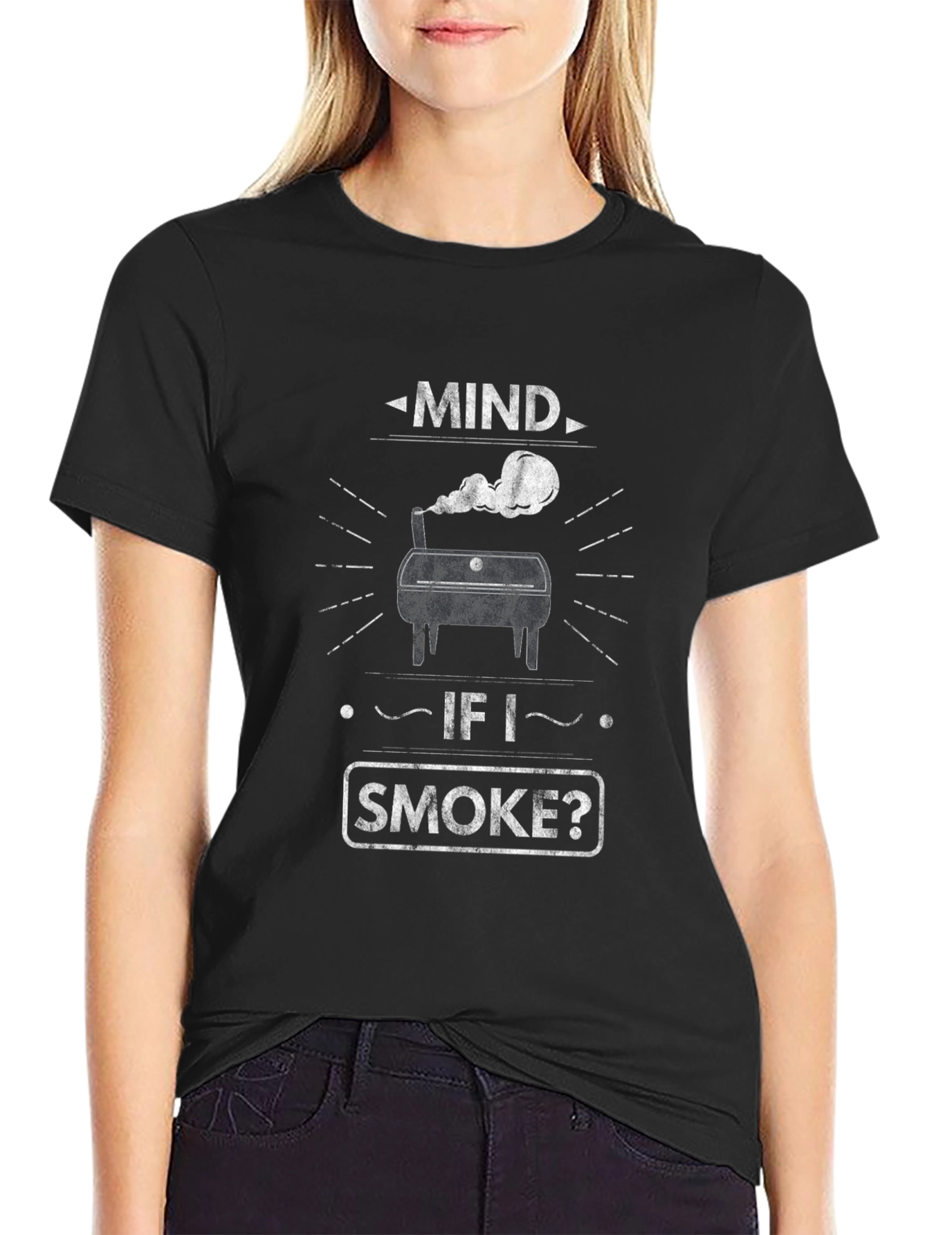 Mind If I Smoke? BBQ Grill Graphic Tee