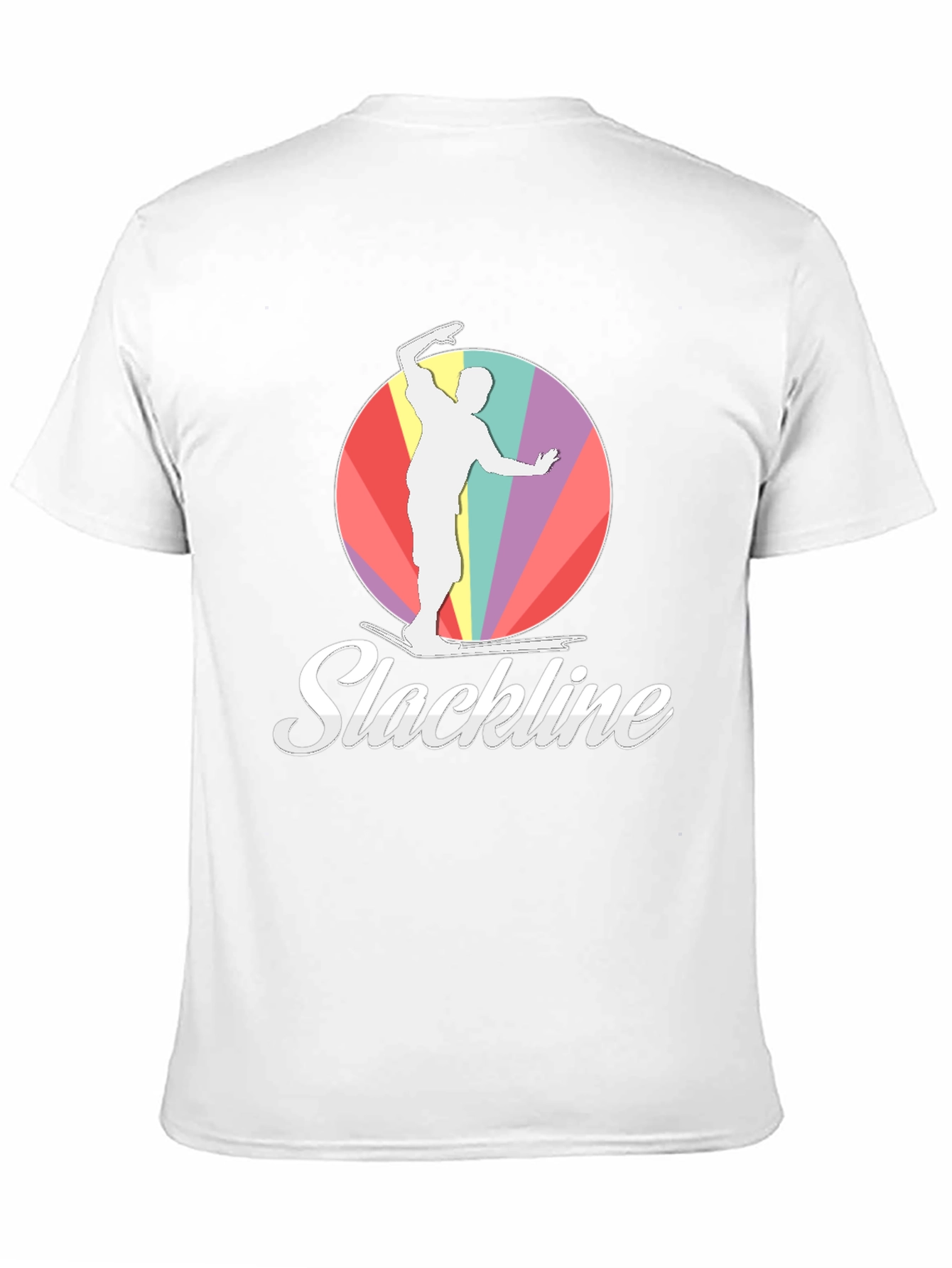 Slackline T-Shirt: Retro Balance Art Tee