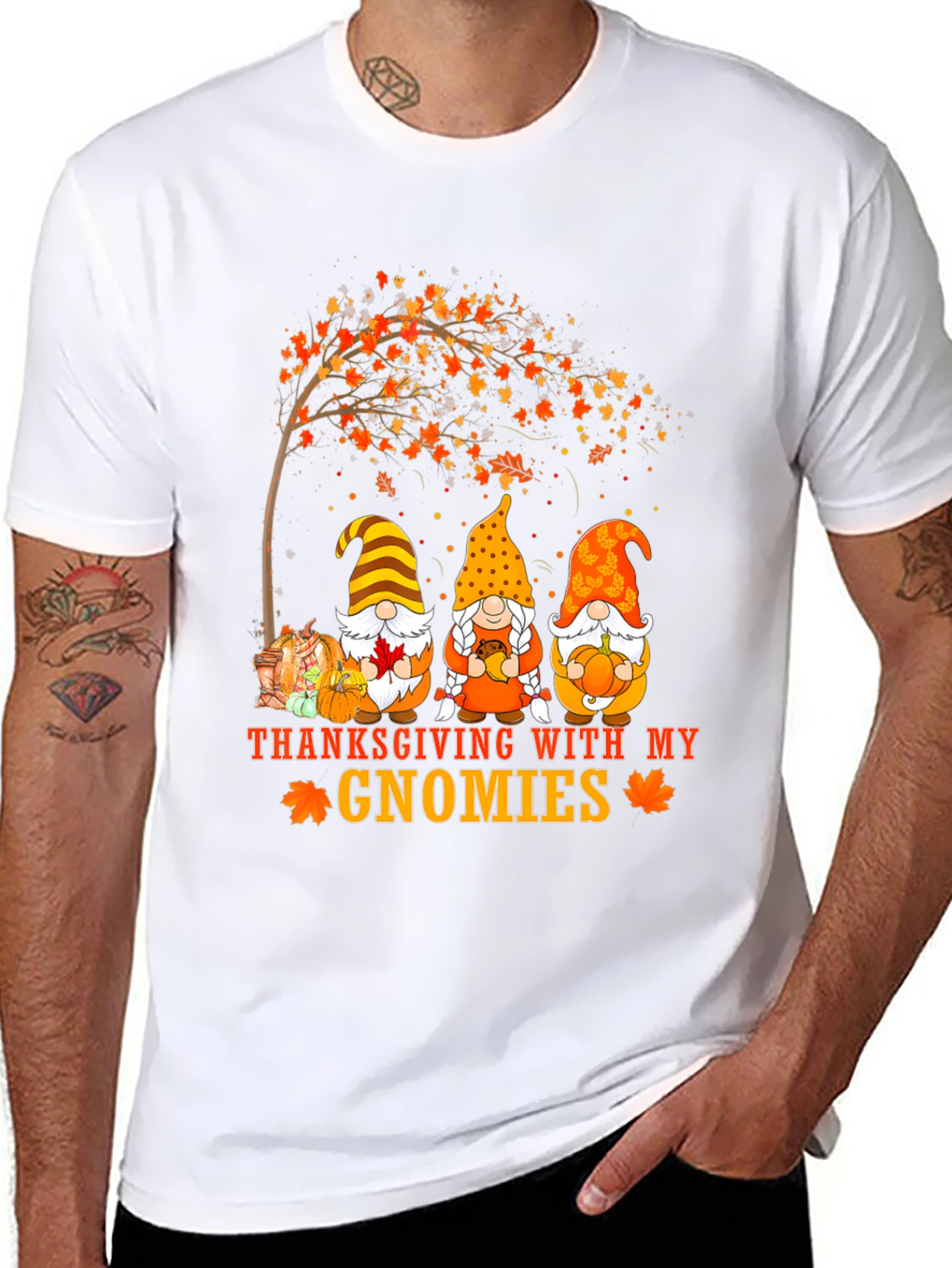Thanksgiving Gnomies Graphic Tee