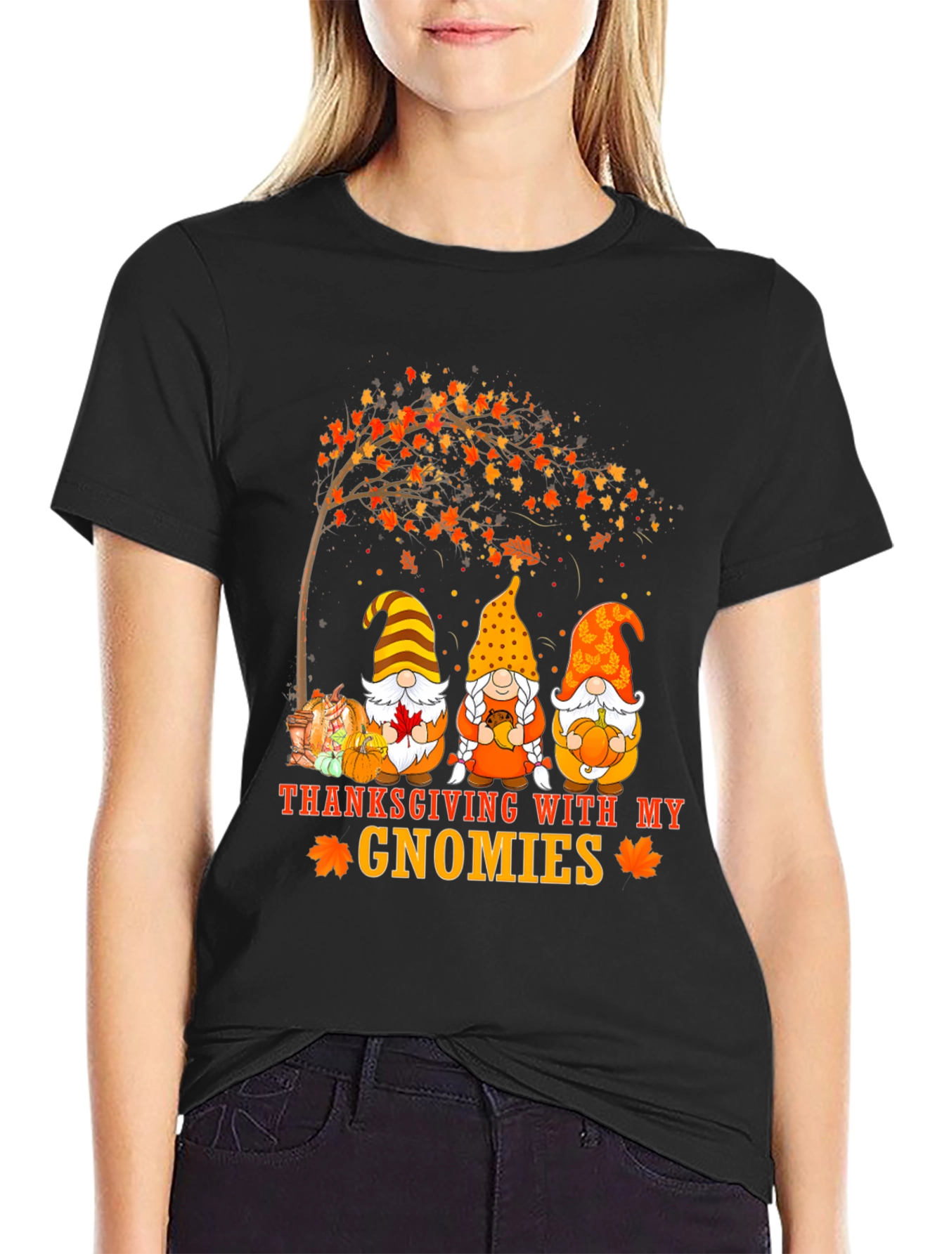 Thanksgiving Gnomies Graphic Tee